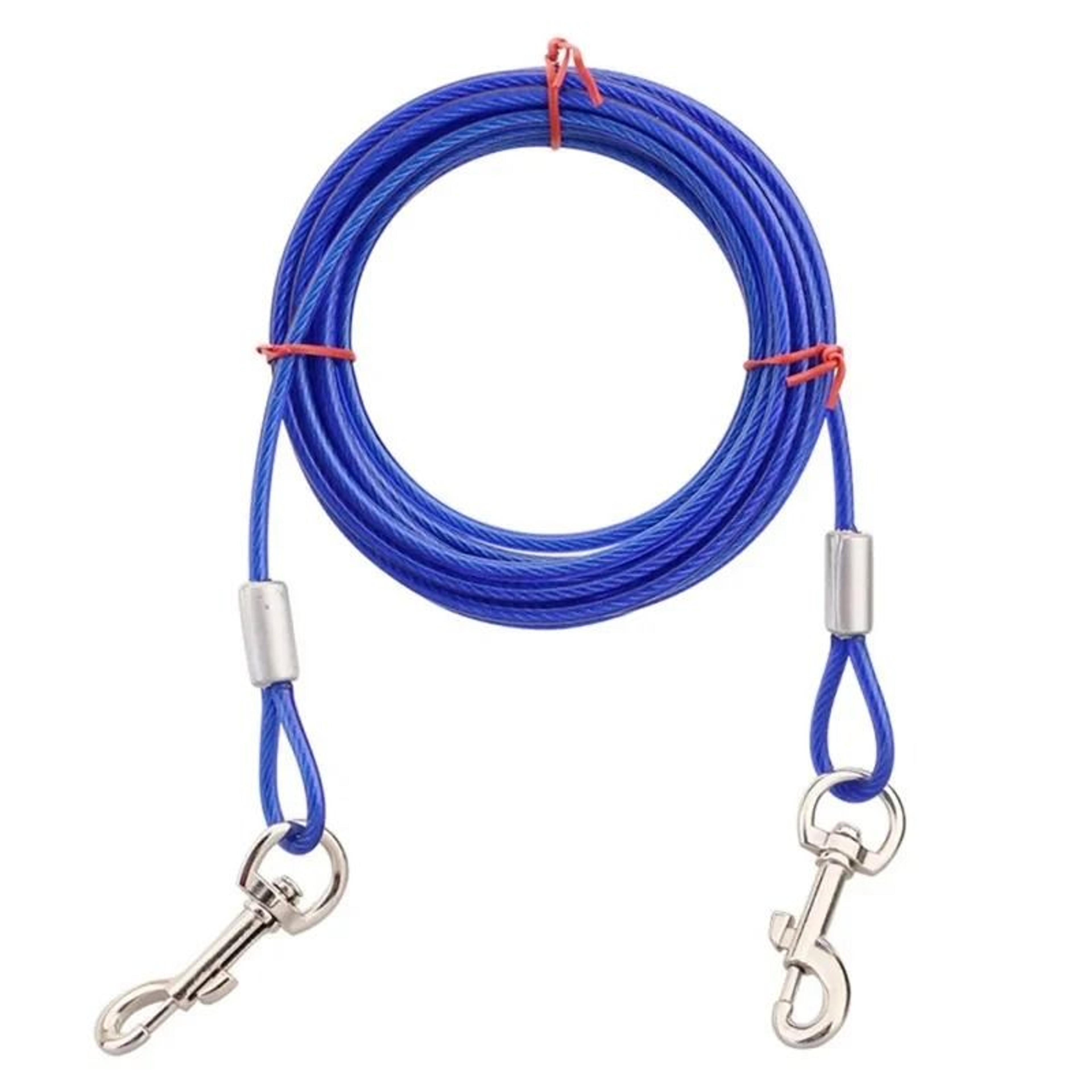 Professional Heavy Duty DoubleEnded Steel Wire TieOut Cable 8