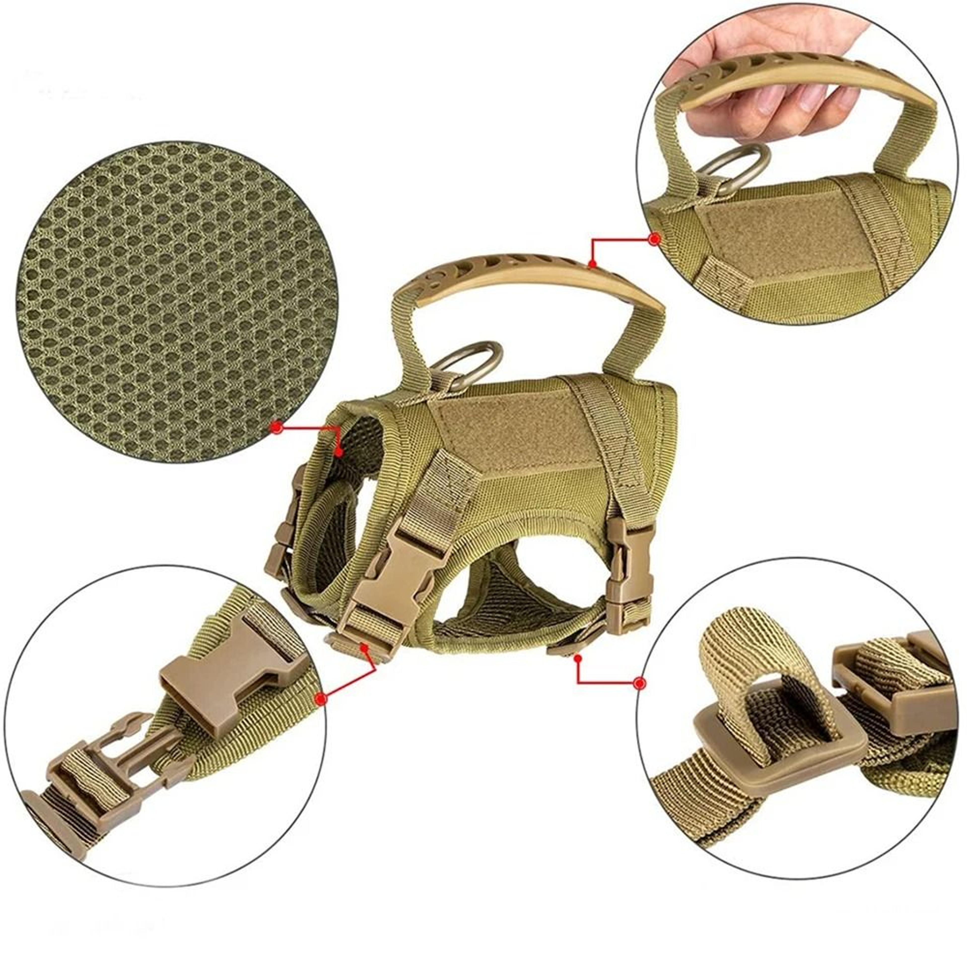 Professional Tactical Nylon Cat And Small Dog Harness  Leash Kit 3