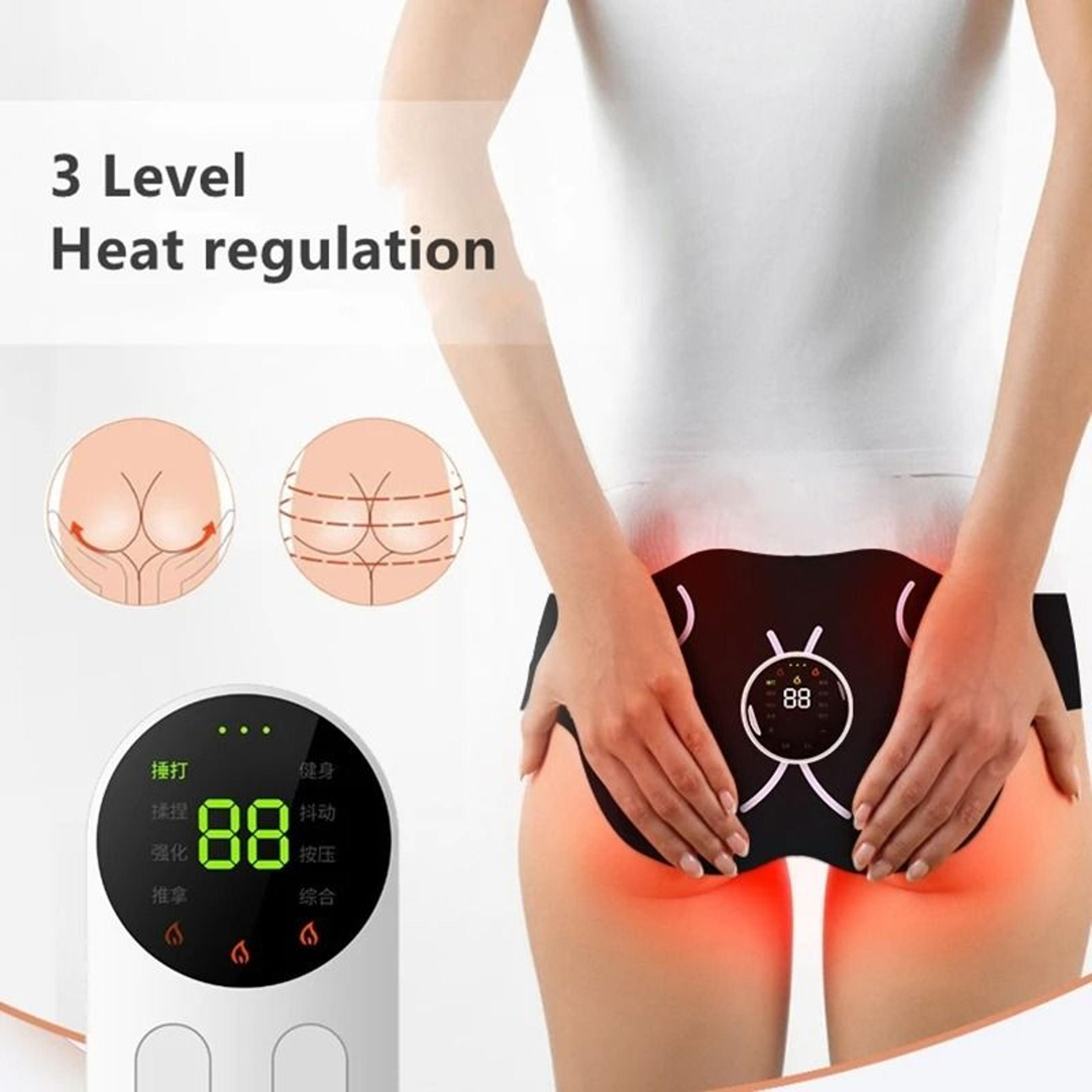 EMS Electric Hip Trainer With Remote Control And Heating Massager 5
