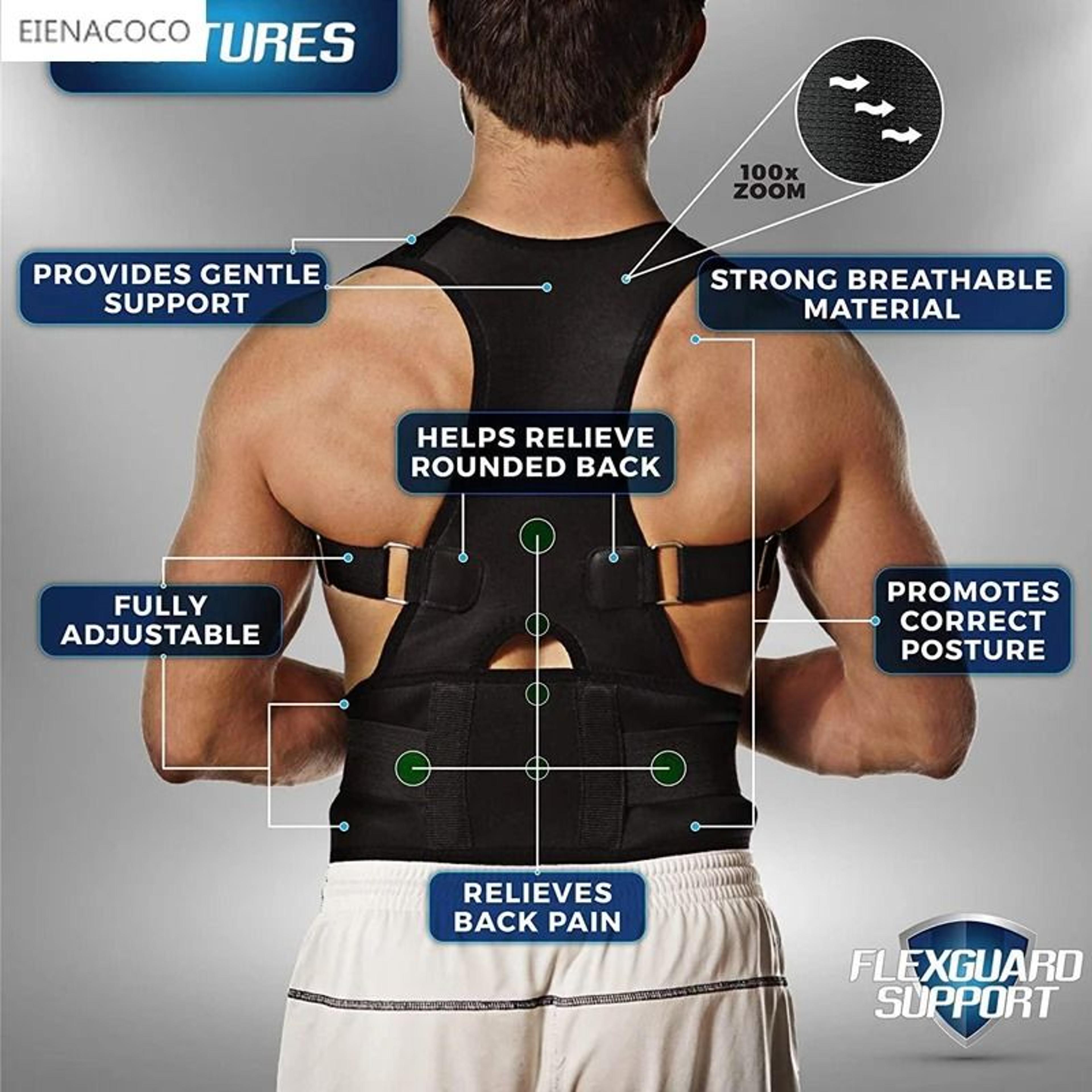 Adjustable Back And Waist Posture Corrector Brace 3