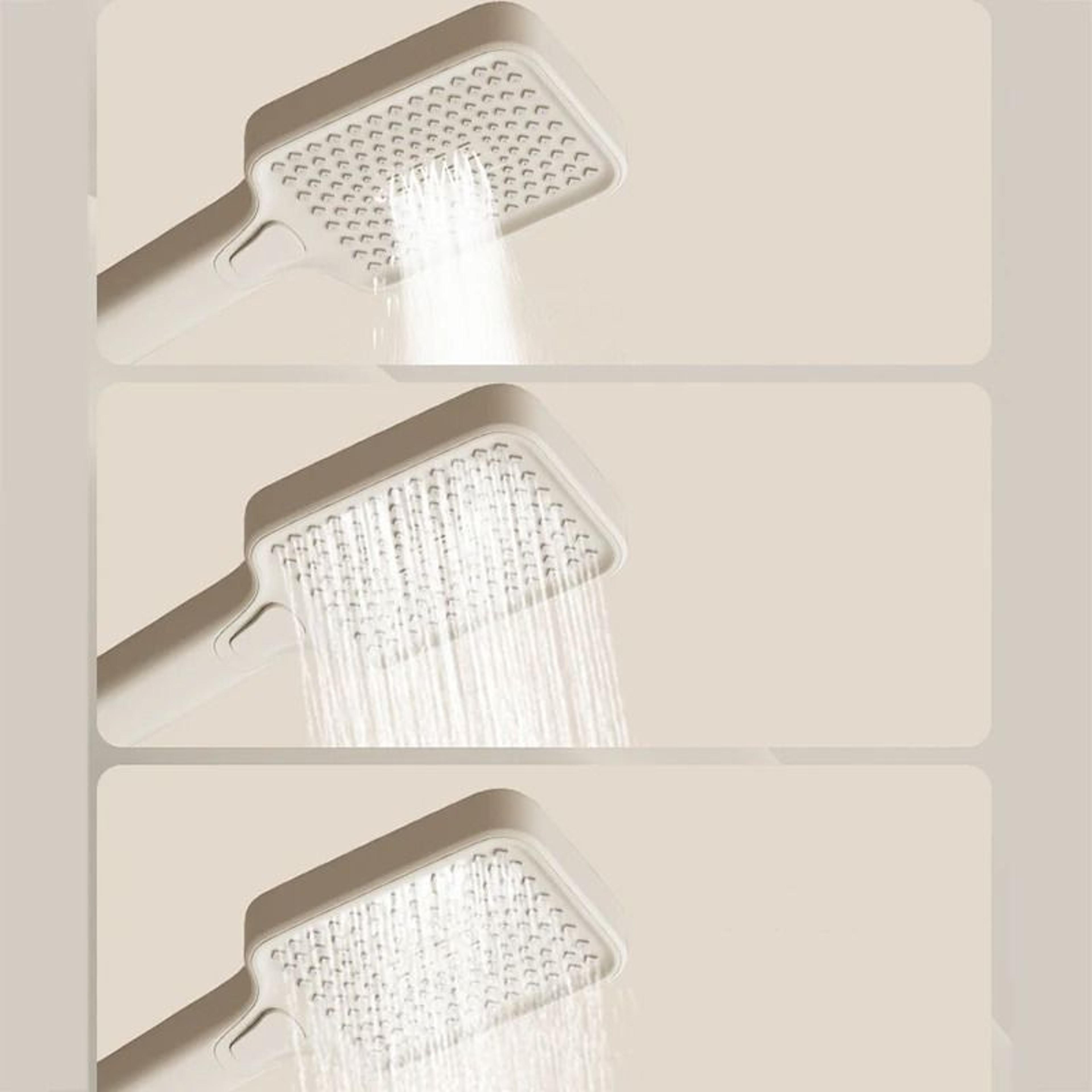 Wall Mounted Waterfall Bathtub Faucet With Handheld Shower Head 2