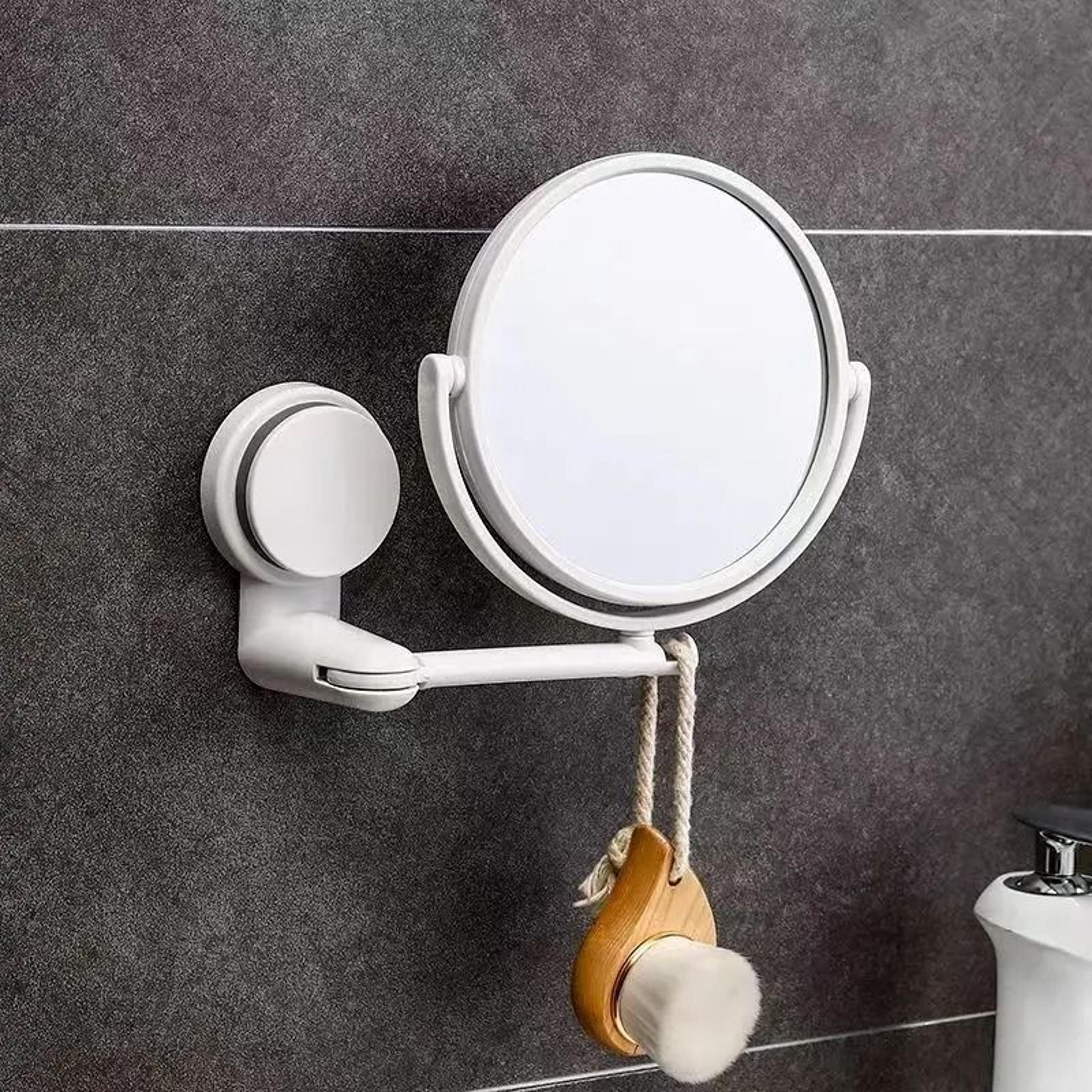 Double Sided Wall Mounted Makeup Mirror With Suction Arm 0