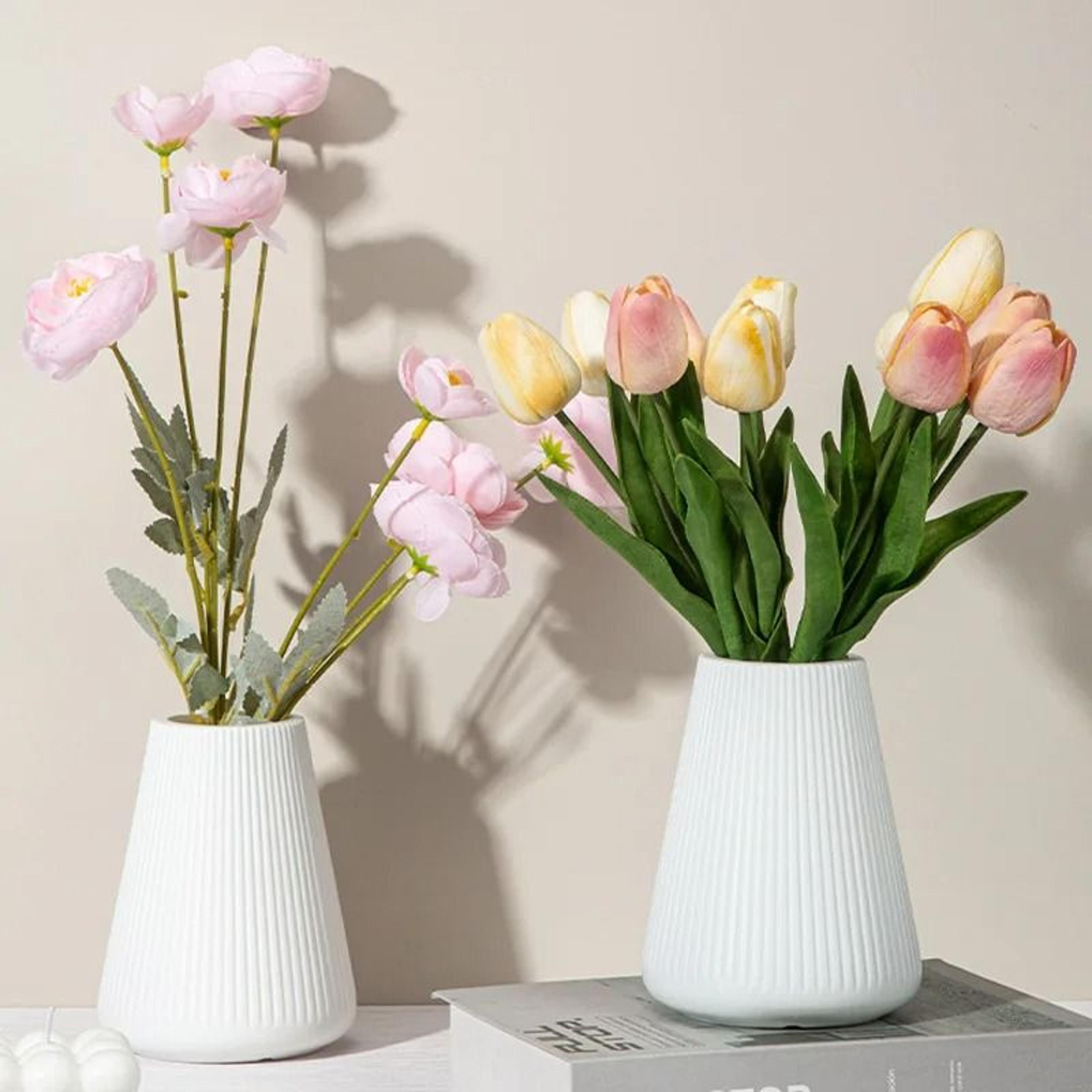 Elegant Nordic Plastic Flower Vase And Creative Home Decor 4