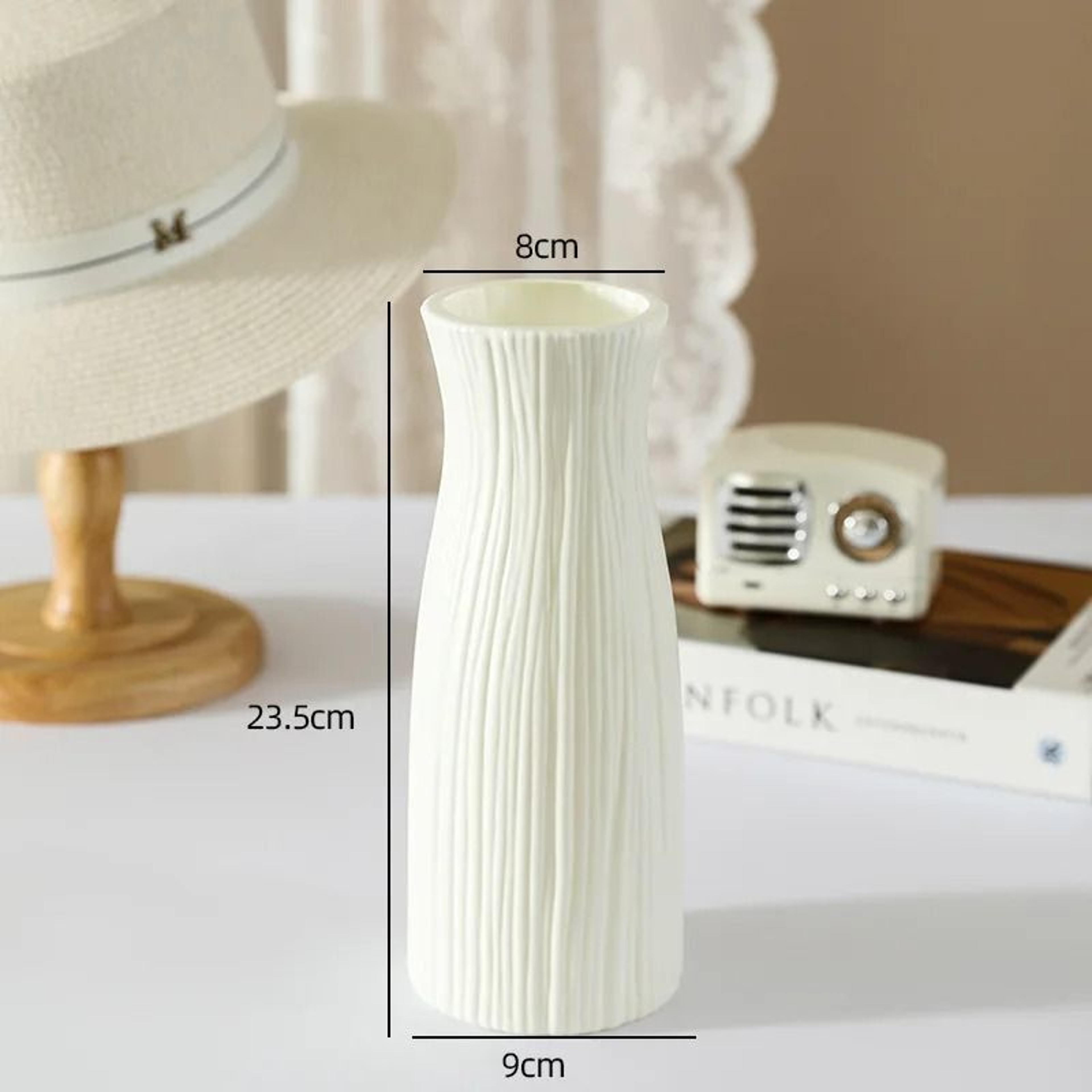 Minimalist Silver Willow Simple Plastic Vase 9