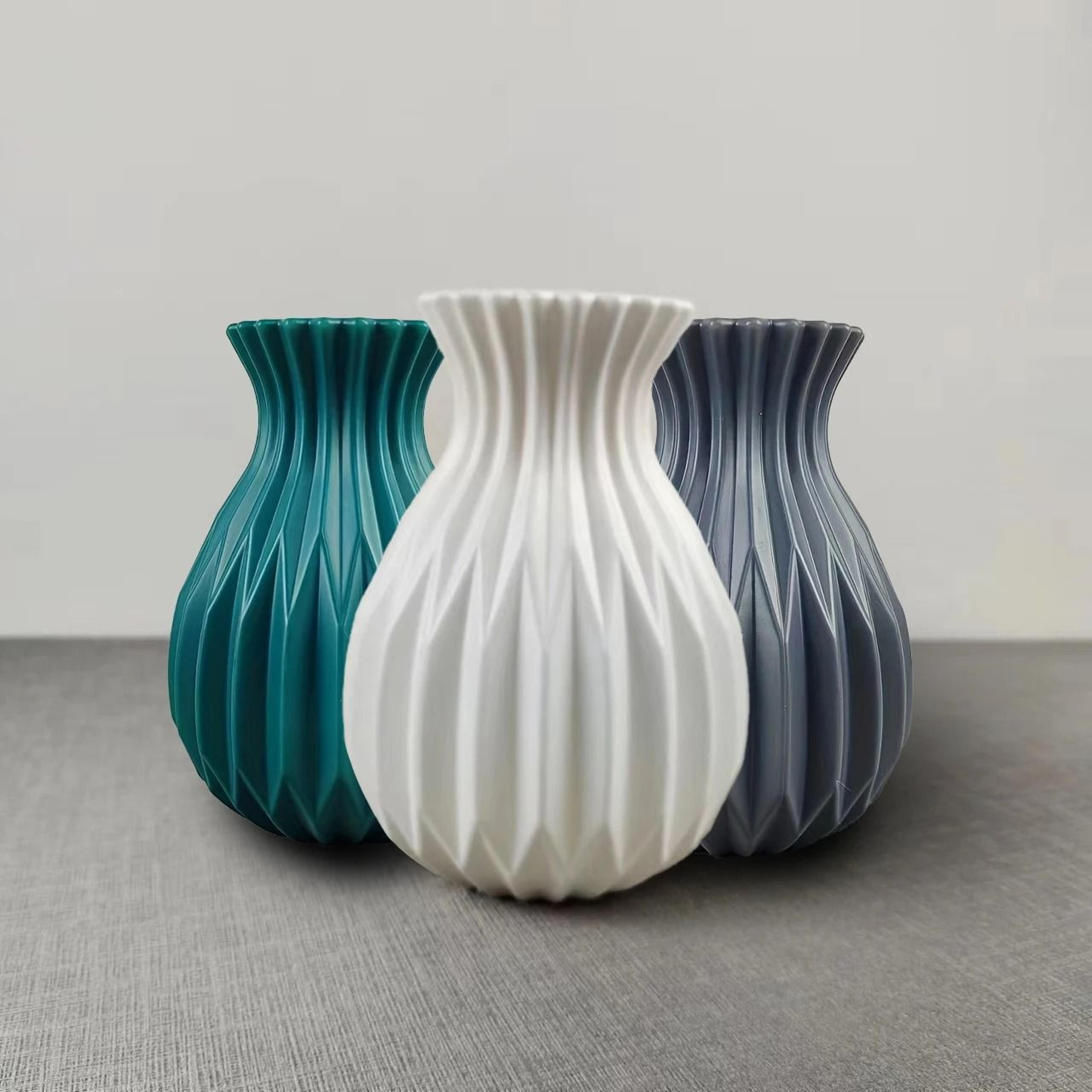 Modern Minimalist Imitation Ceramic Plastic Vase 6