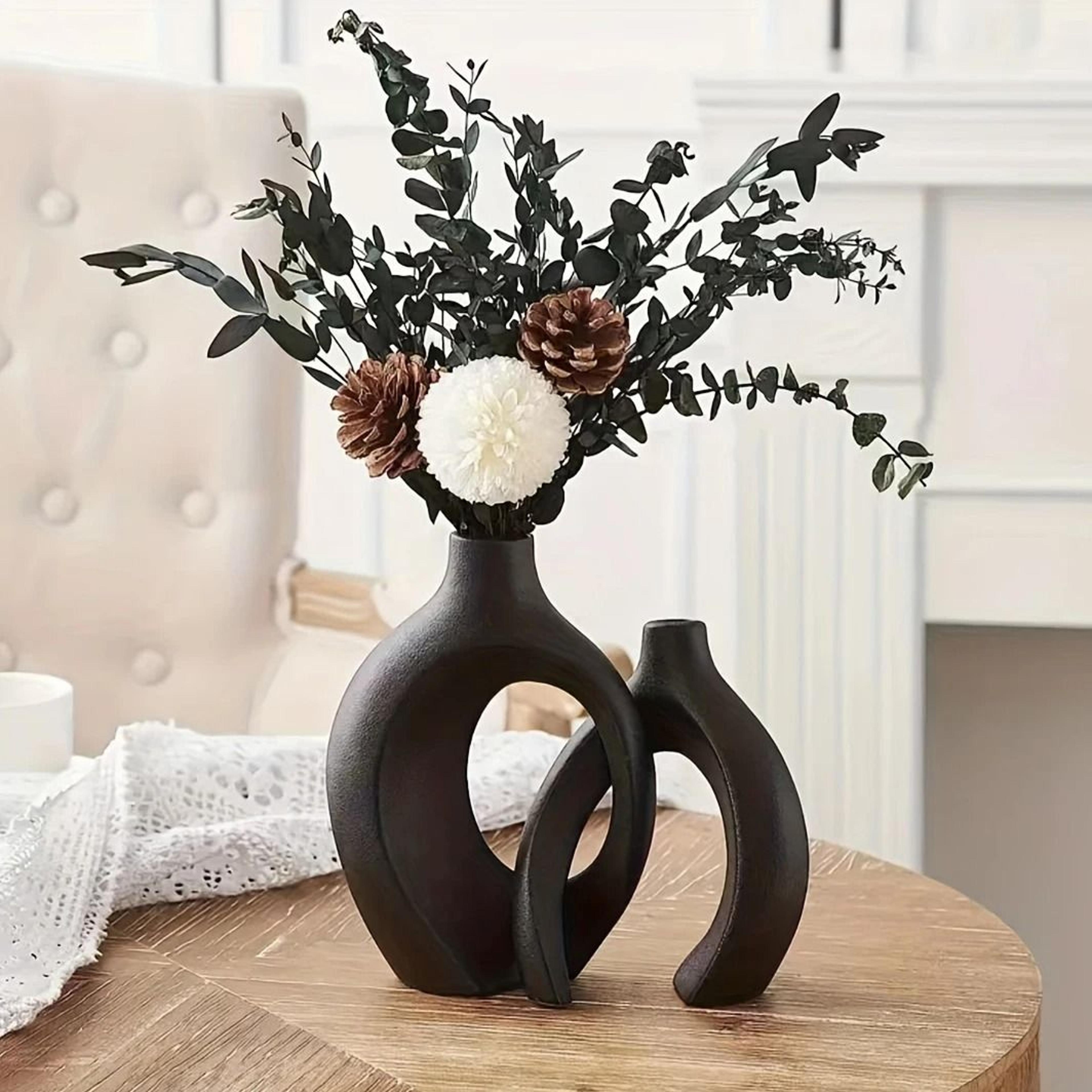 Hollow Nordic Modern Ceramic Vase Set 8
