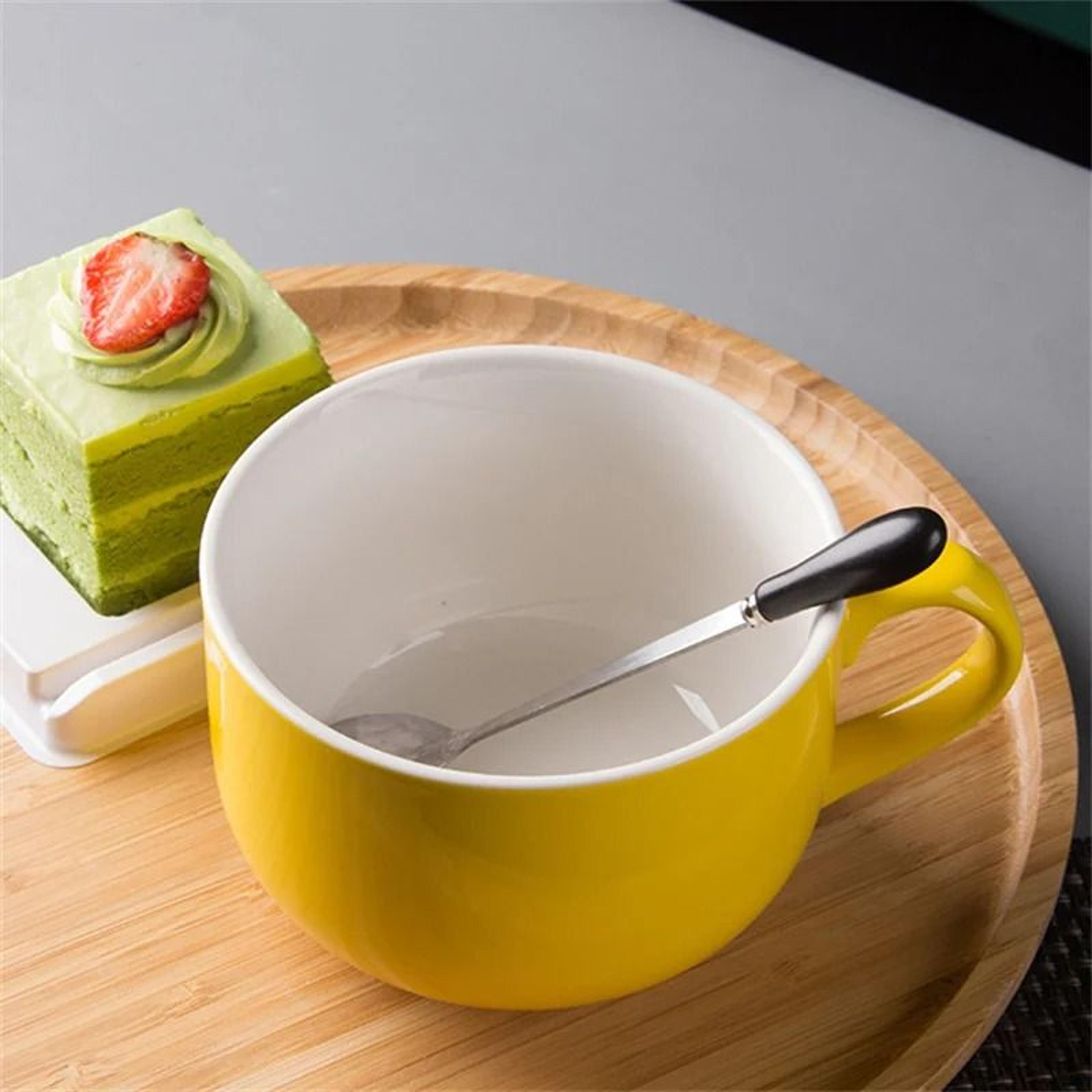Large Capacity Ceramic Coffee Mug And Breakfast Bowl 3