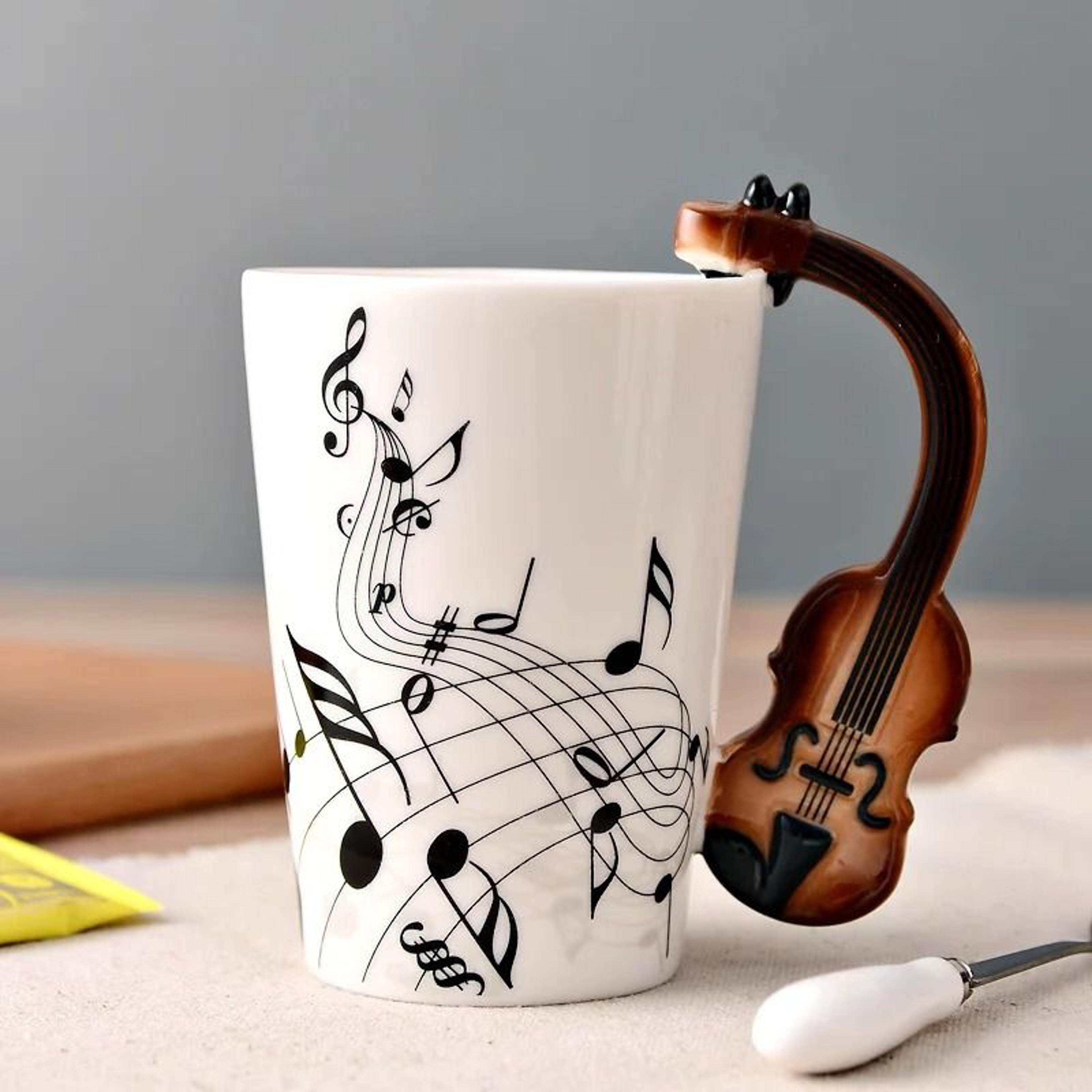 Novelty Music Note Ceramic Coffee Mugs 6