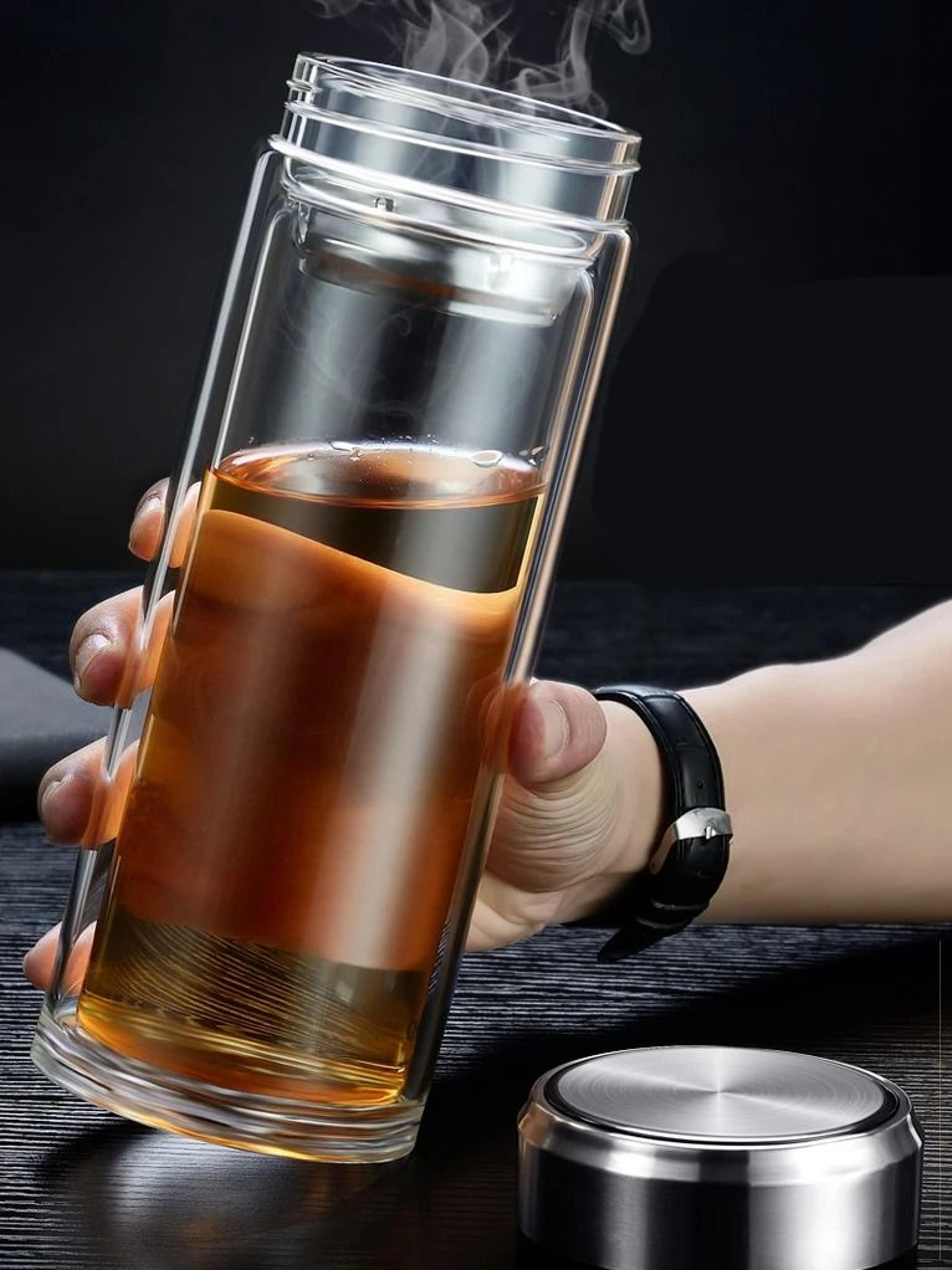 Leakproof Glass Tea Bottle With Infuser 2