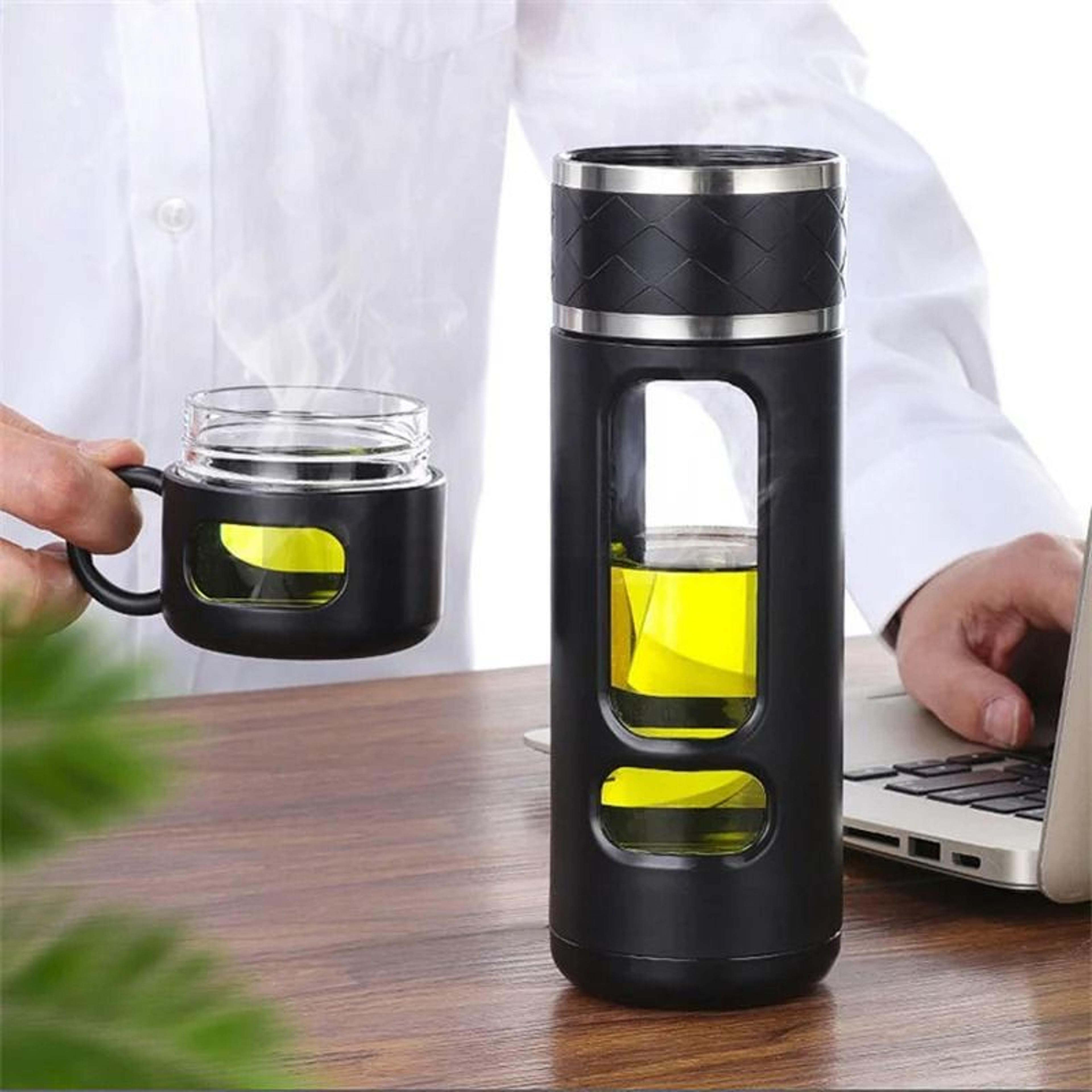 520ML Tea Water Separation Glass Bottle 4