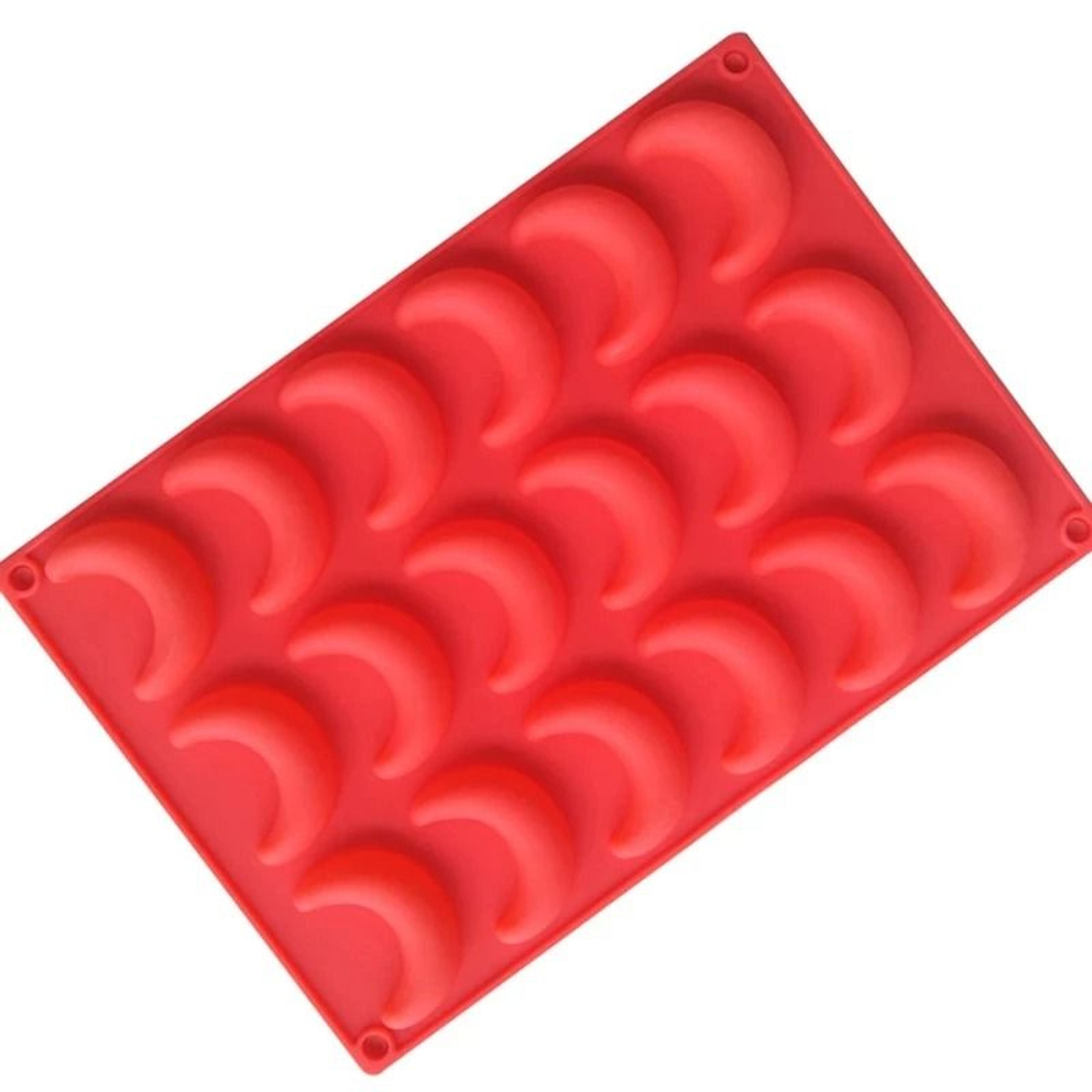 Crescent Moon Silicone Chocolate And Pastry Mold 18 Cavity DIY Dessert Decorating Tool 1