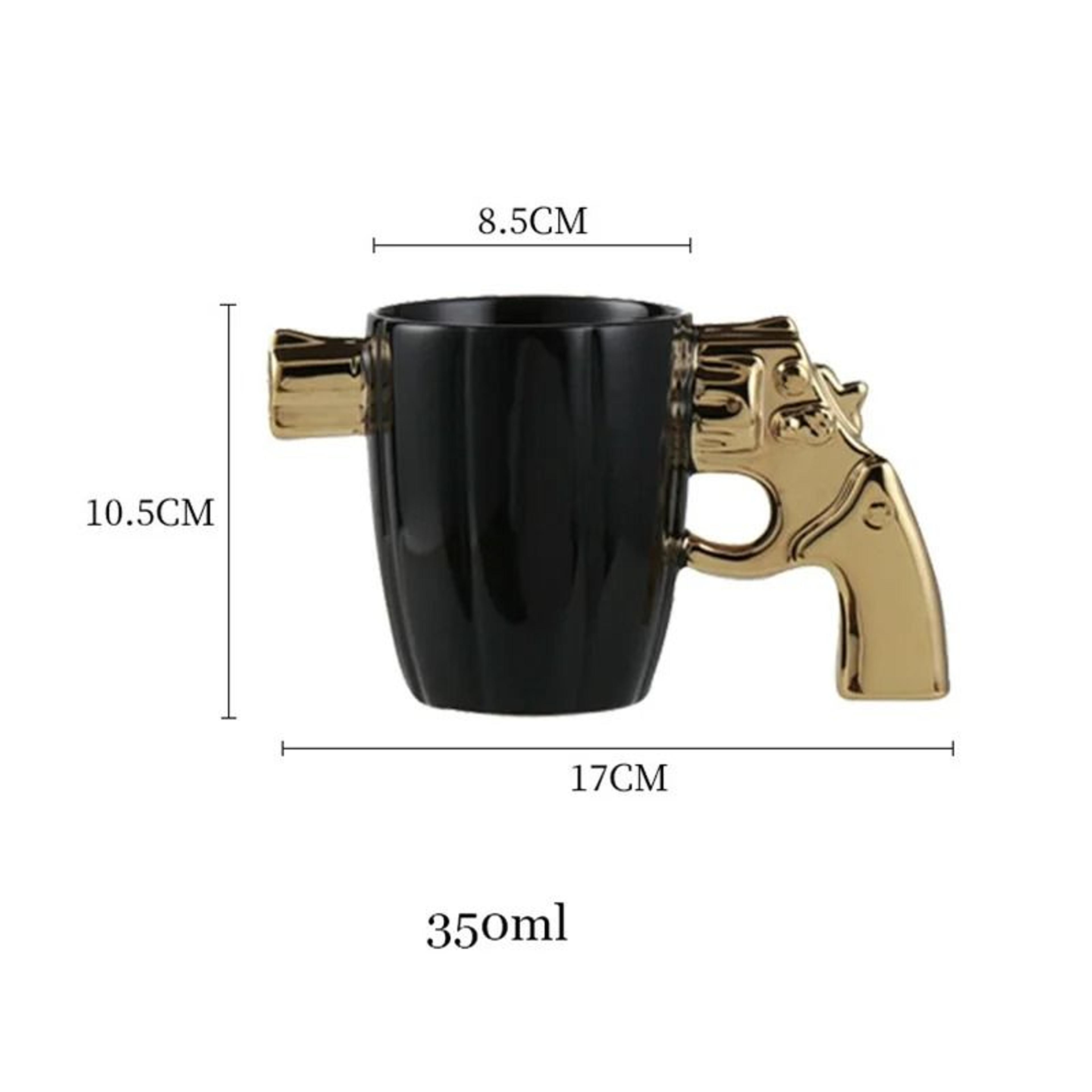 Creative 3D Revolver Modeling Ceramic Coffee Mug 1