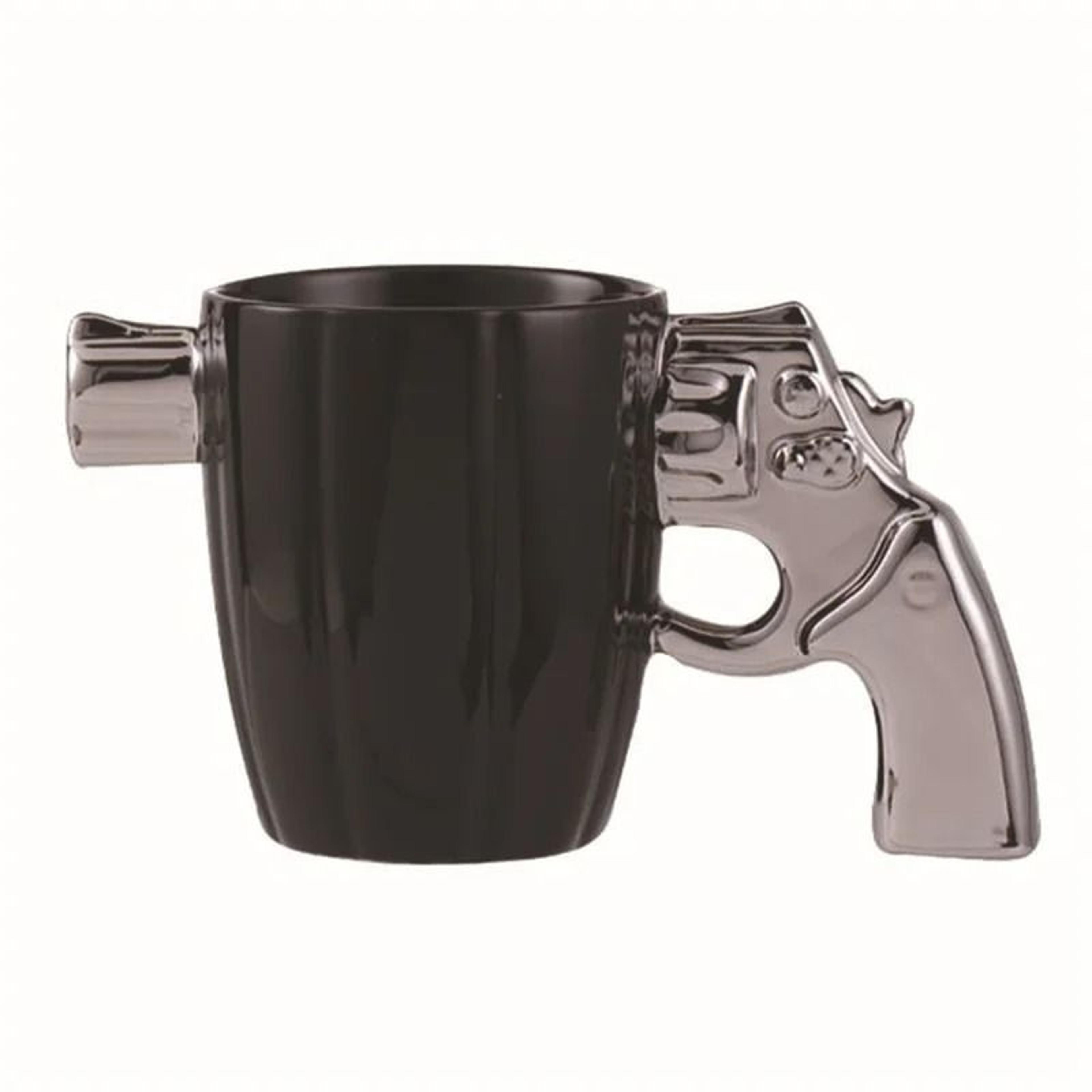 Creative 3D Revolver Modeling Ceramic Coffee Mug 6