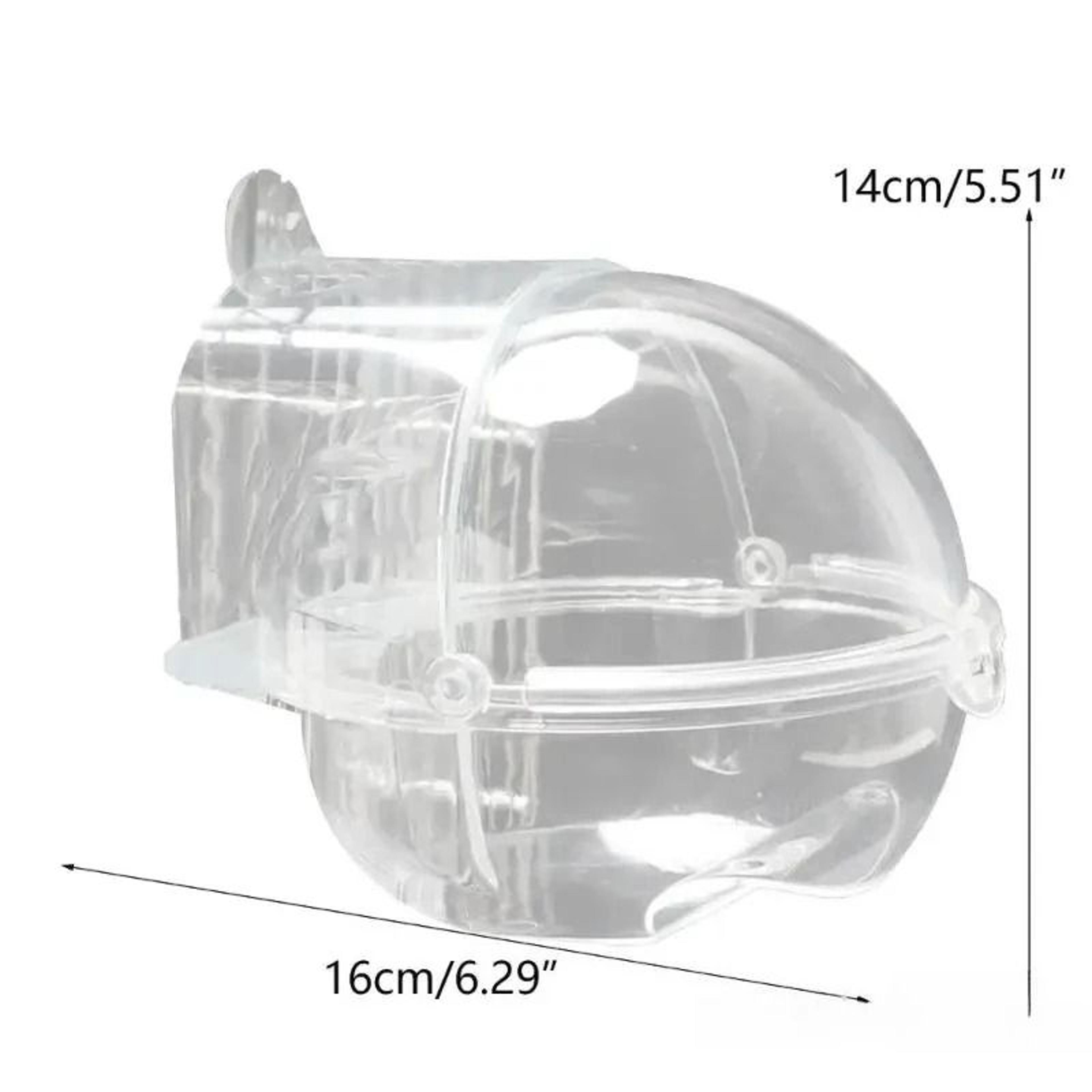 Pet Bird Parrot Transparent Bathing Tub 6