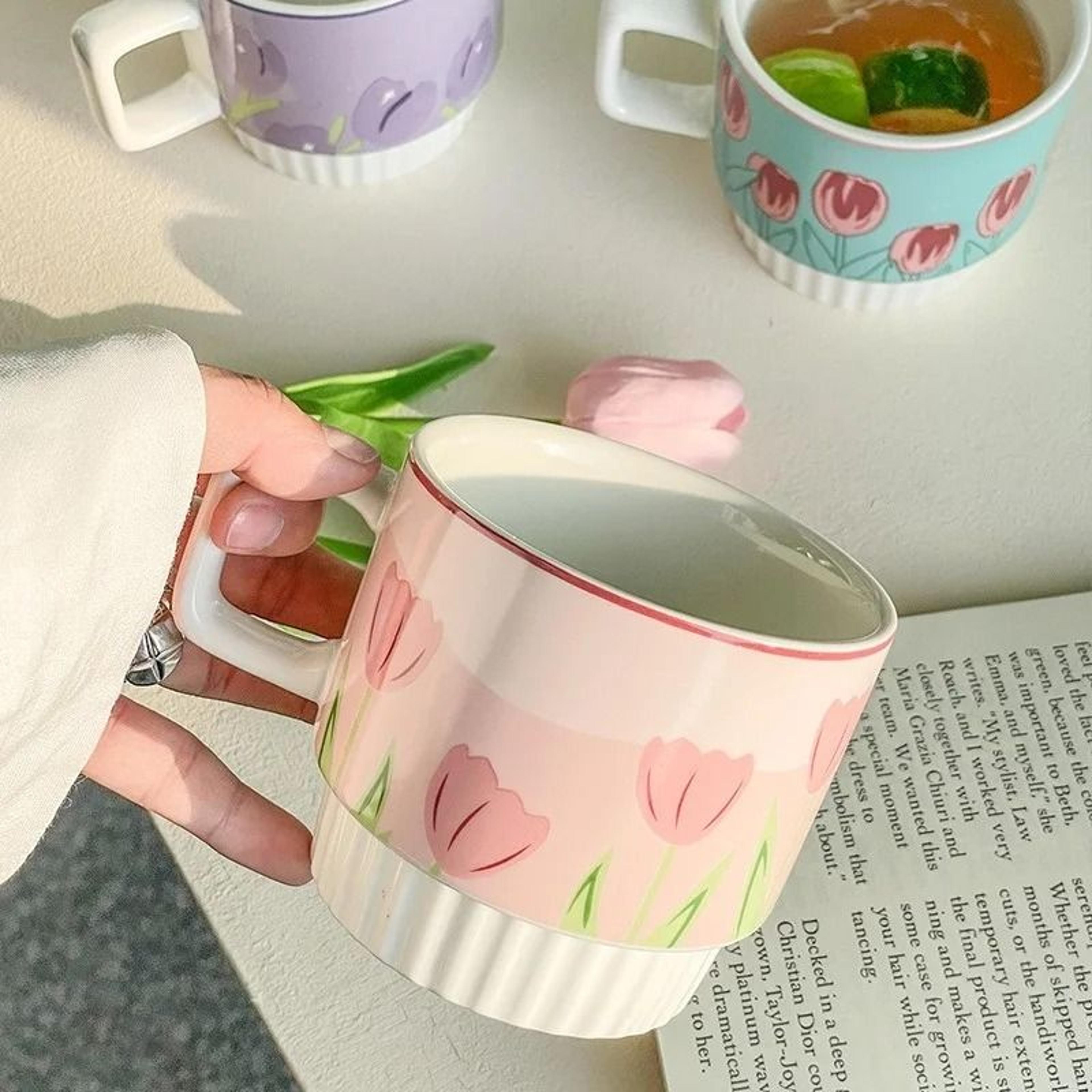 Ceramic Tulip Flower Coffee Mug 0