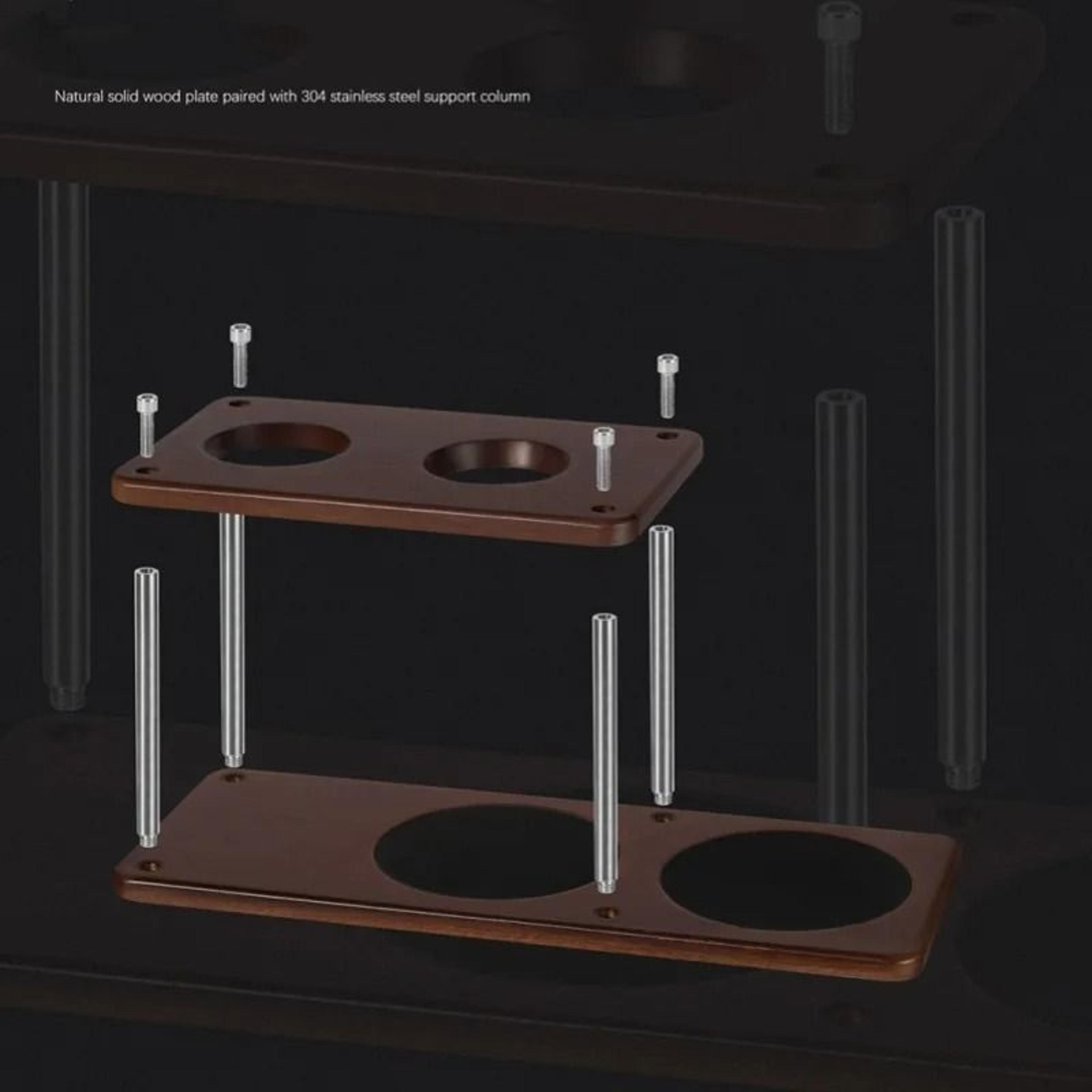 Solid Wood HandBrewed Coffee Stand 0