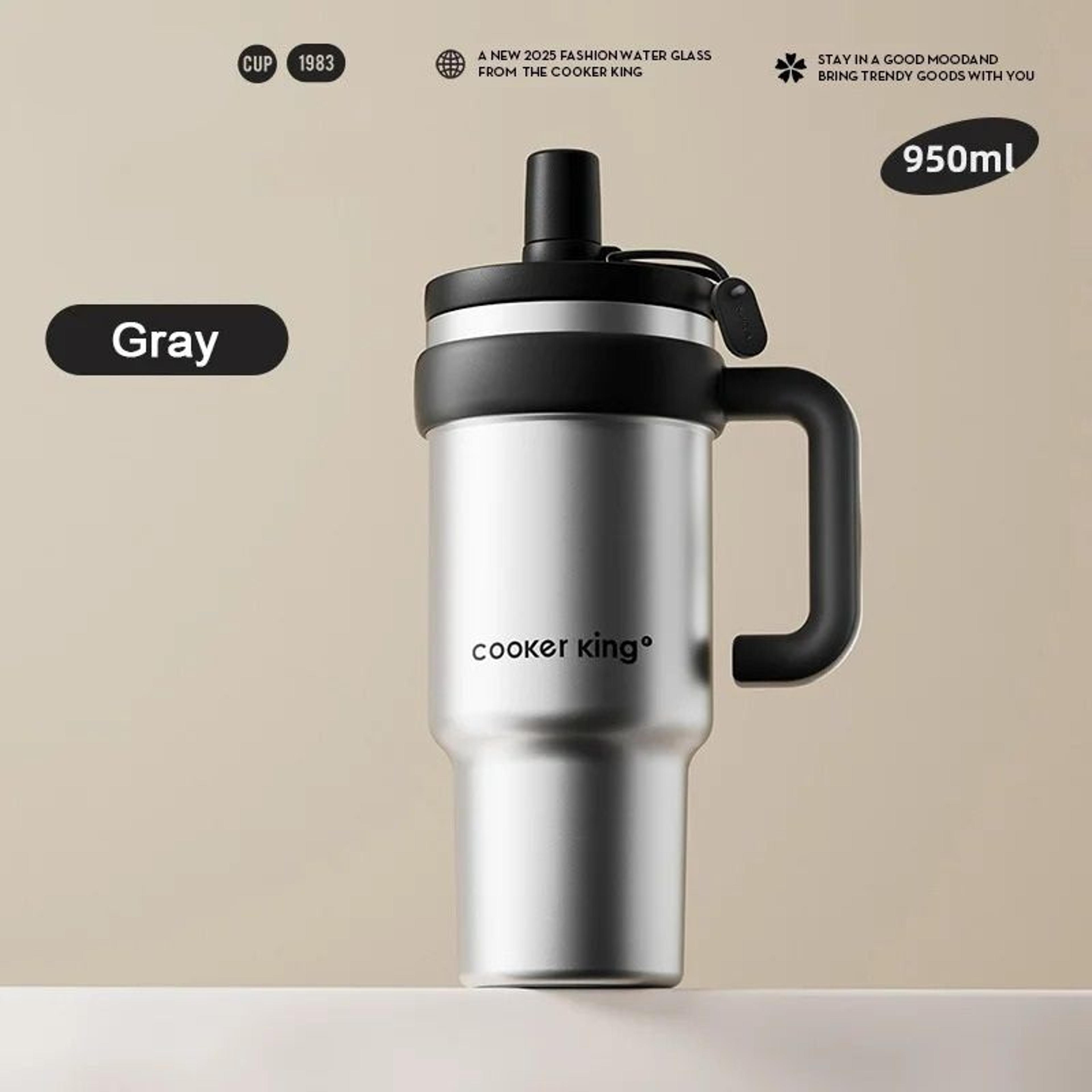 Stainless Steel Insulated Straw Thermos Cup 7