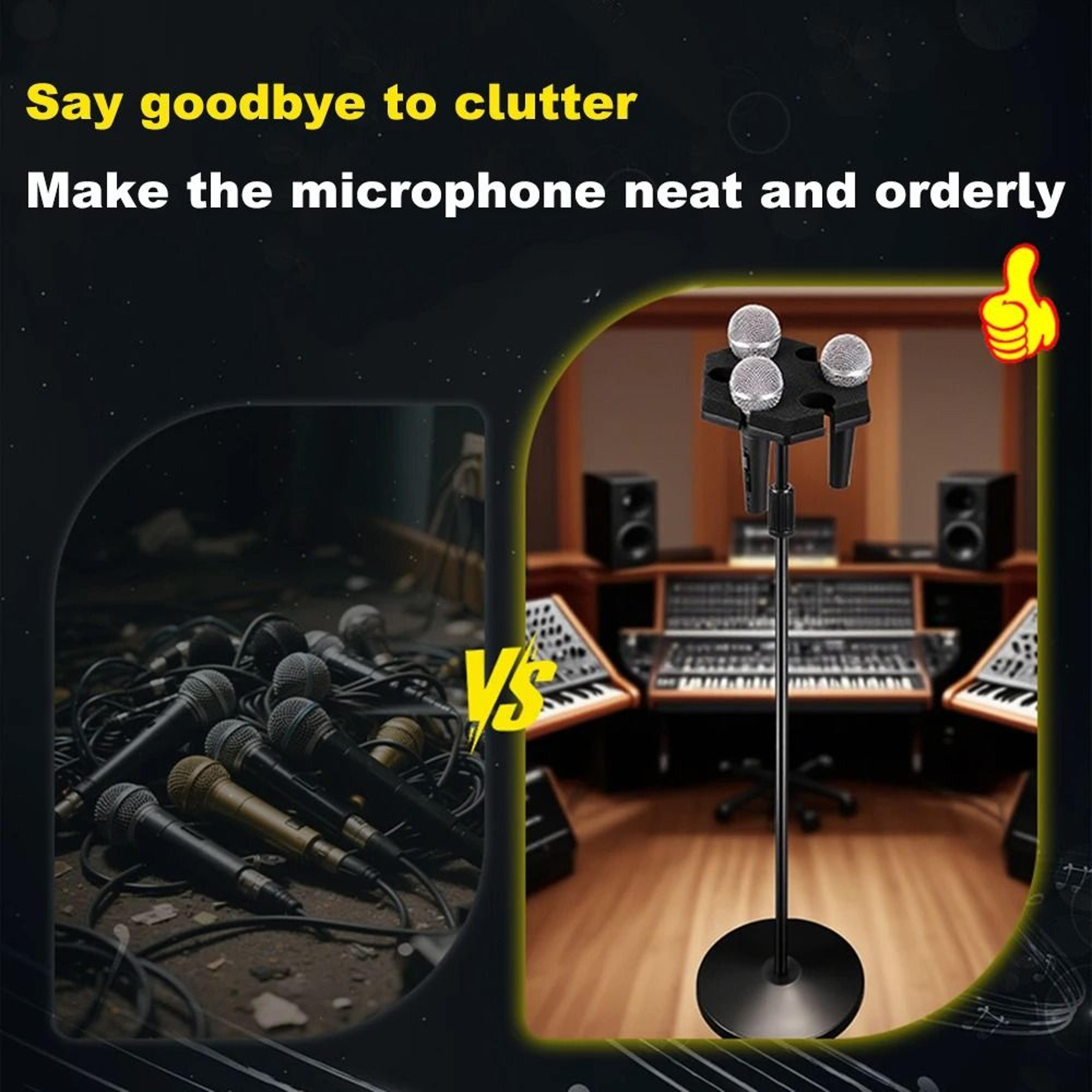 Universal Multi Microphone Holder And Organizer 1