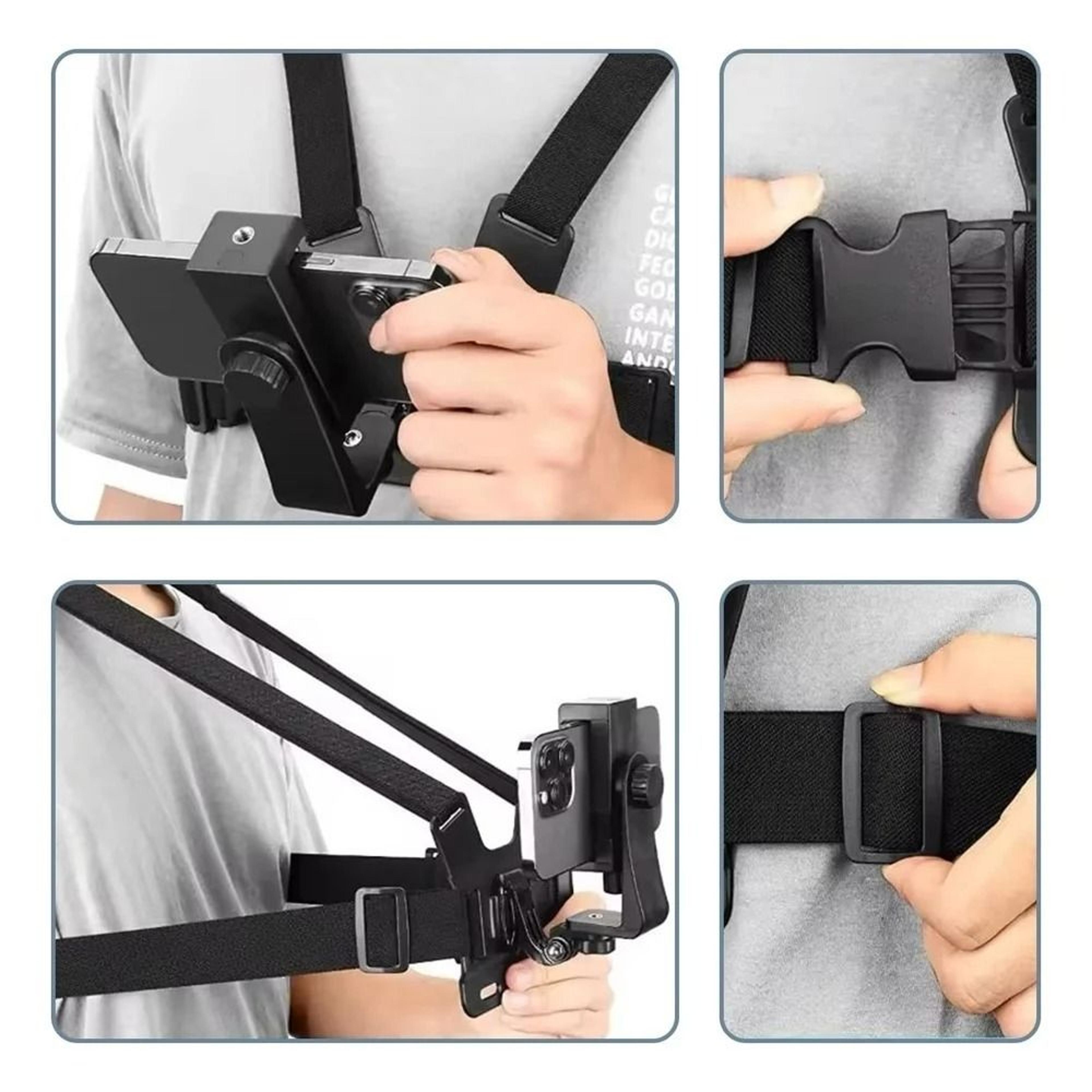 7in1 Professional Action Camera And Phone Chest Mount Kit 4