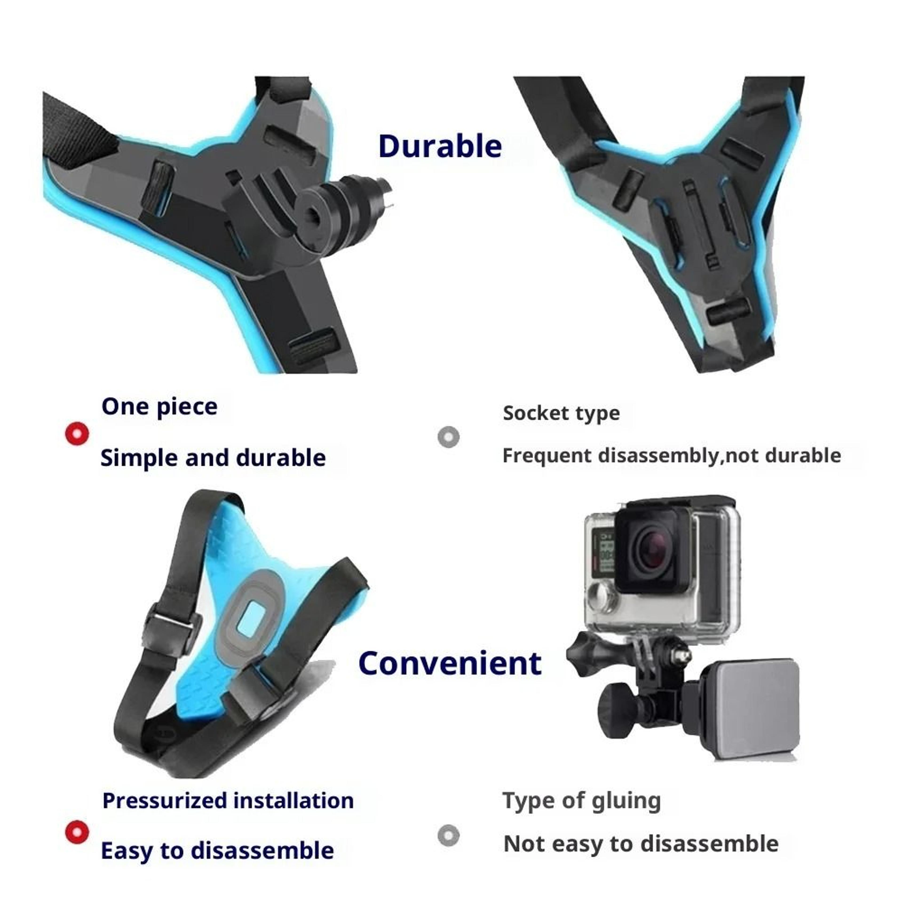 Professional Motorcycle Helmet Chin Strap Mount With First Person POV 4