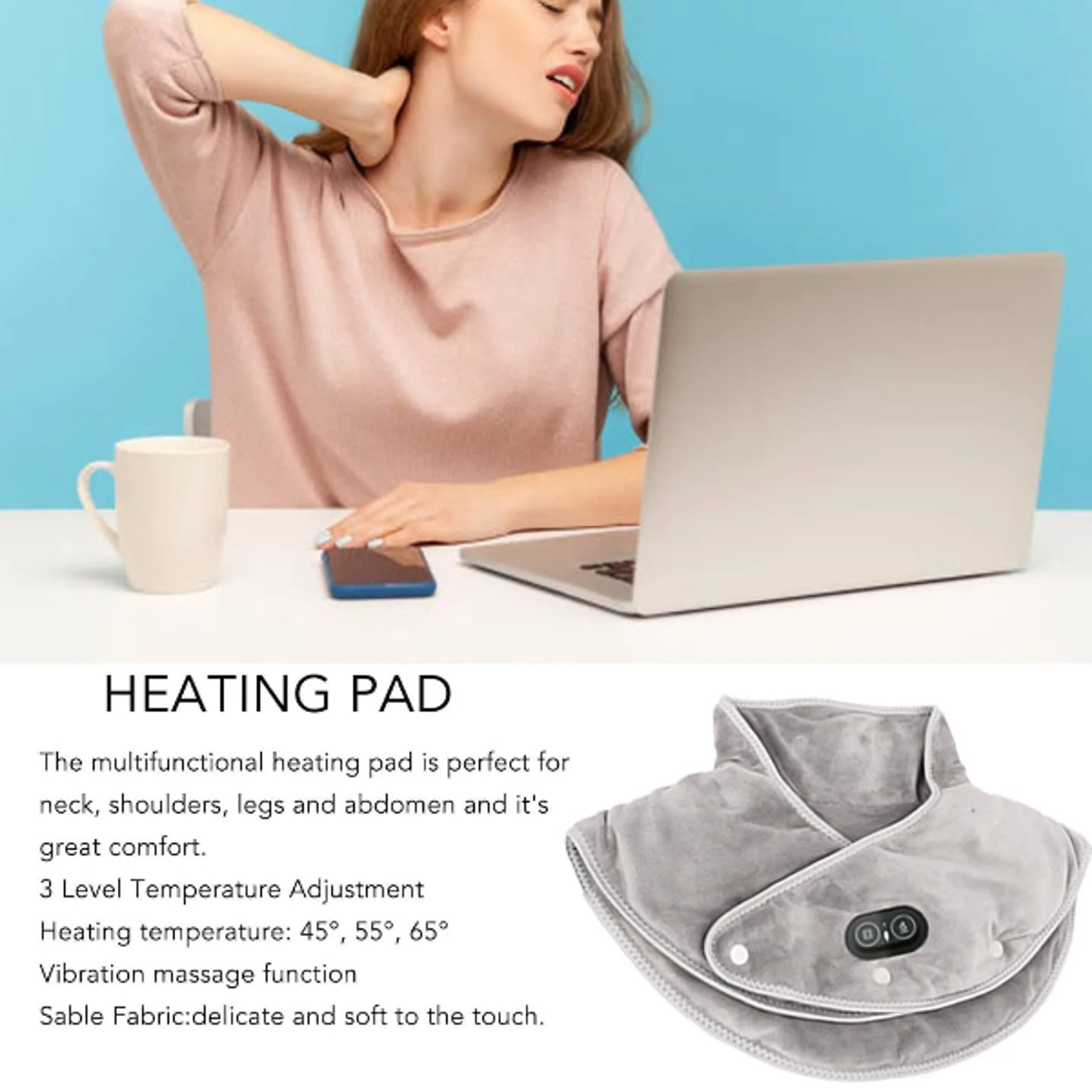 Electric Heating Neck And Shoulder Massager With Infrared Therapy 1