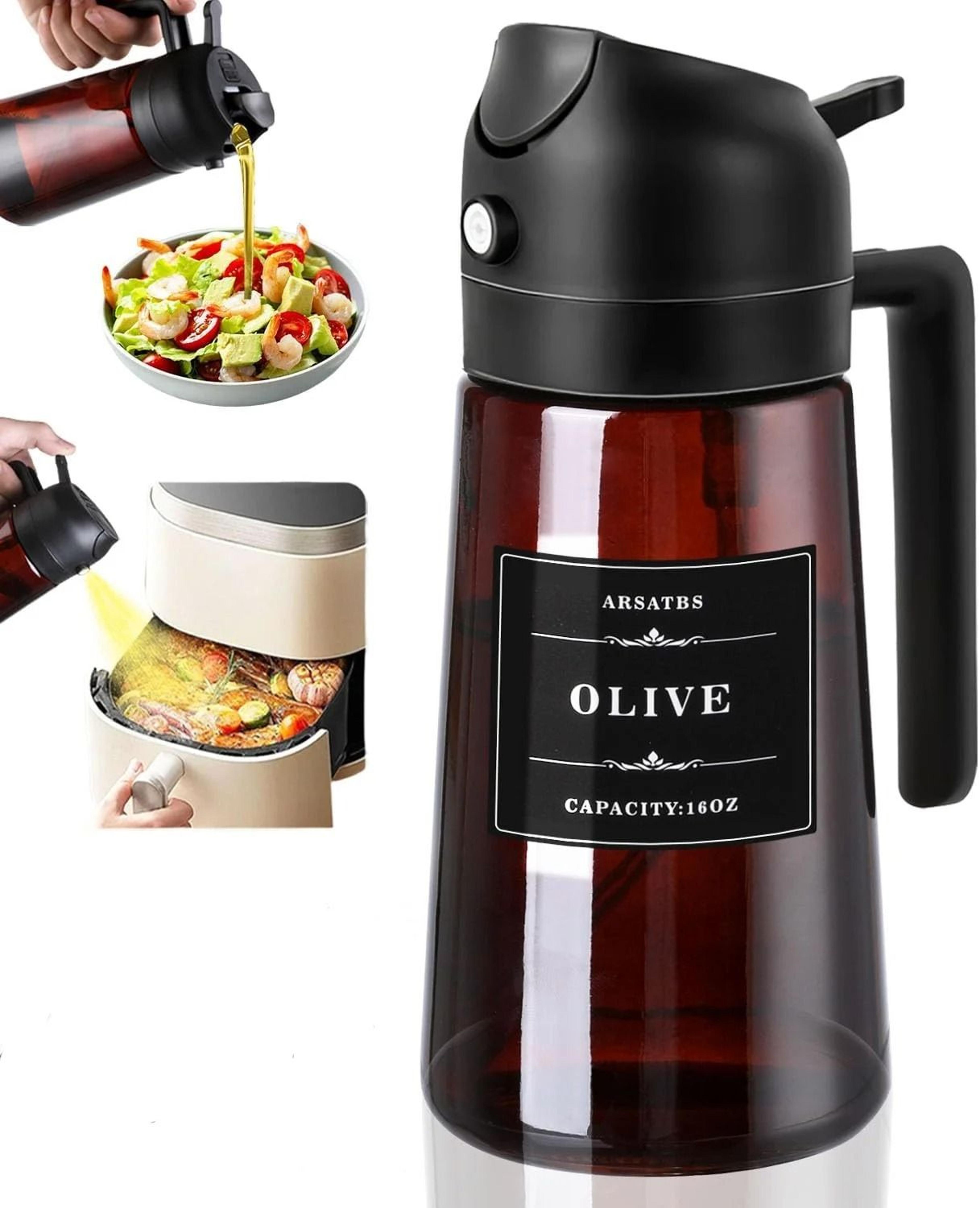 Professional 2in1 Glass Oil Dispenser And Precision Sprayer 8