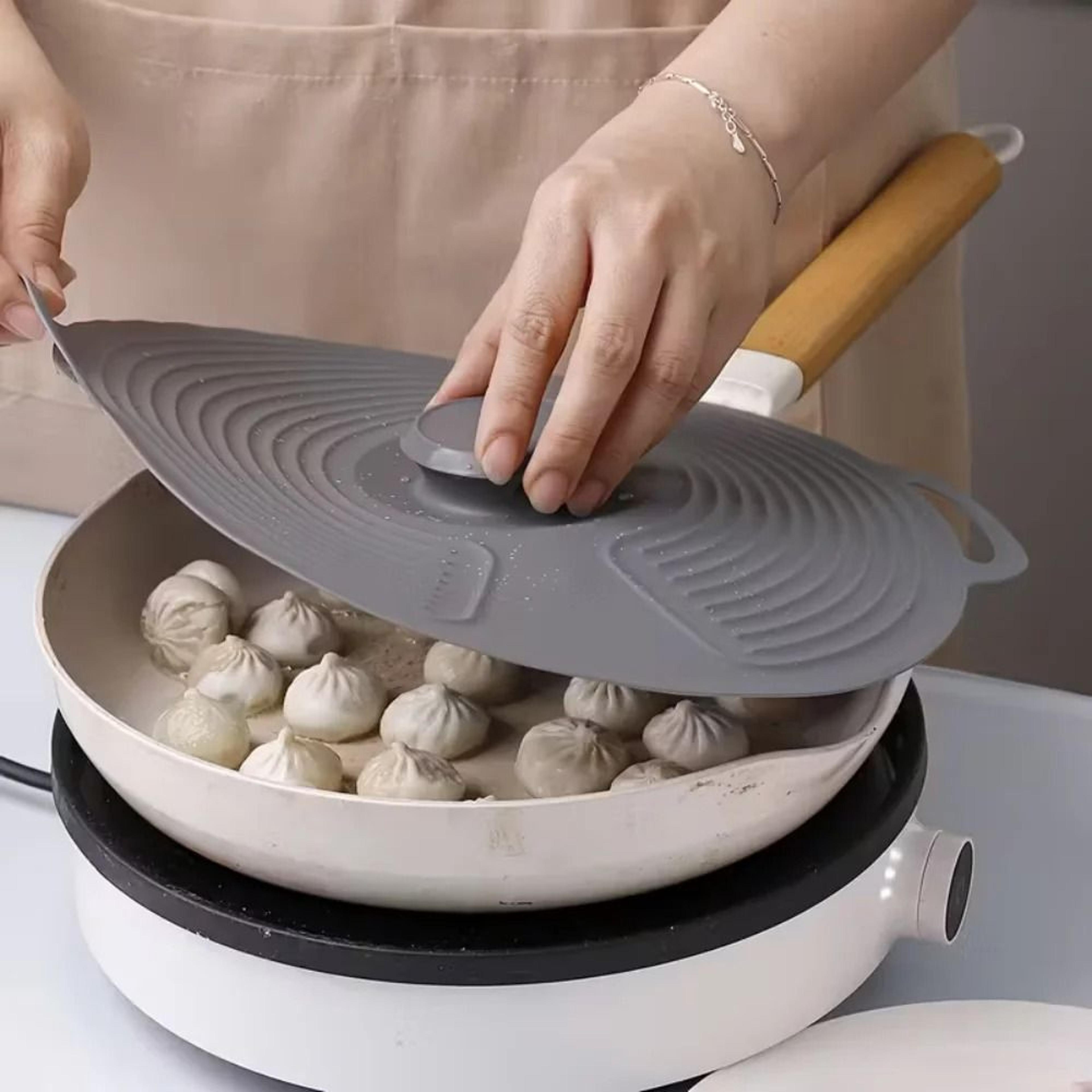 Universal HeatResistant Silicone Suction Lids And Microwave Splash Guard 4