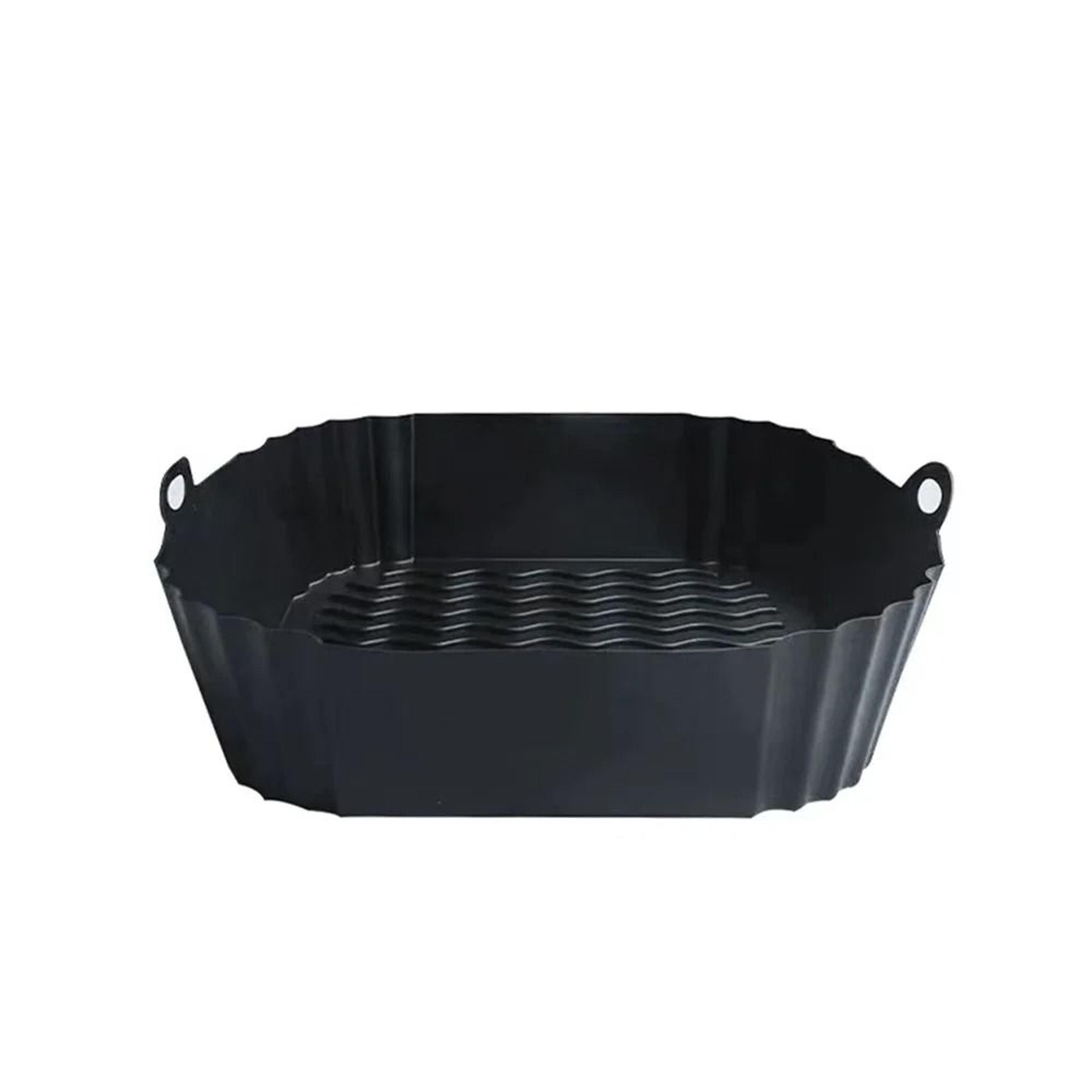 Universal HeatResistant Square Silicone Air Fryer Liner And NonStick Protective Basket 9