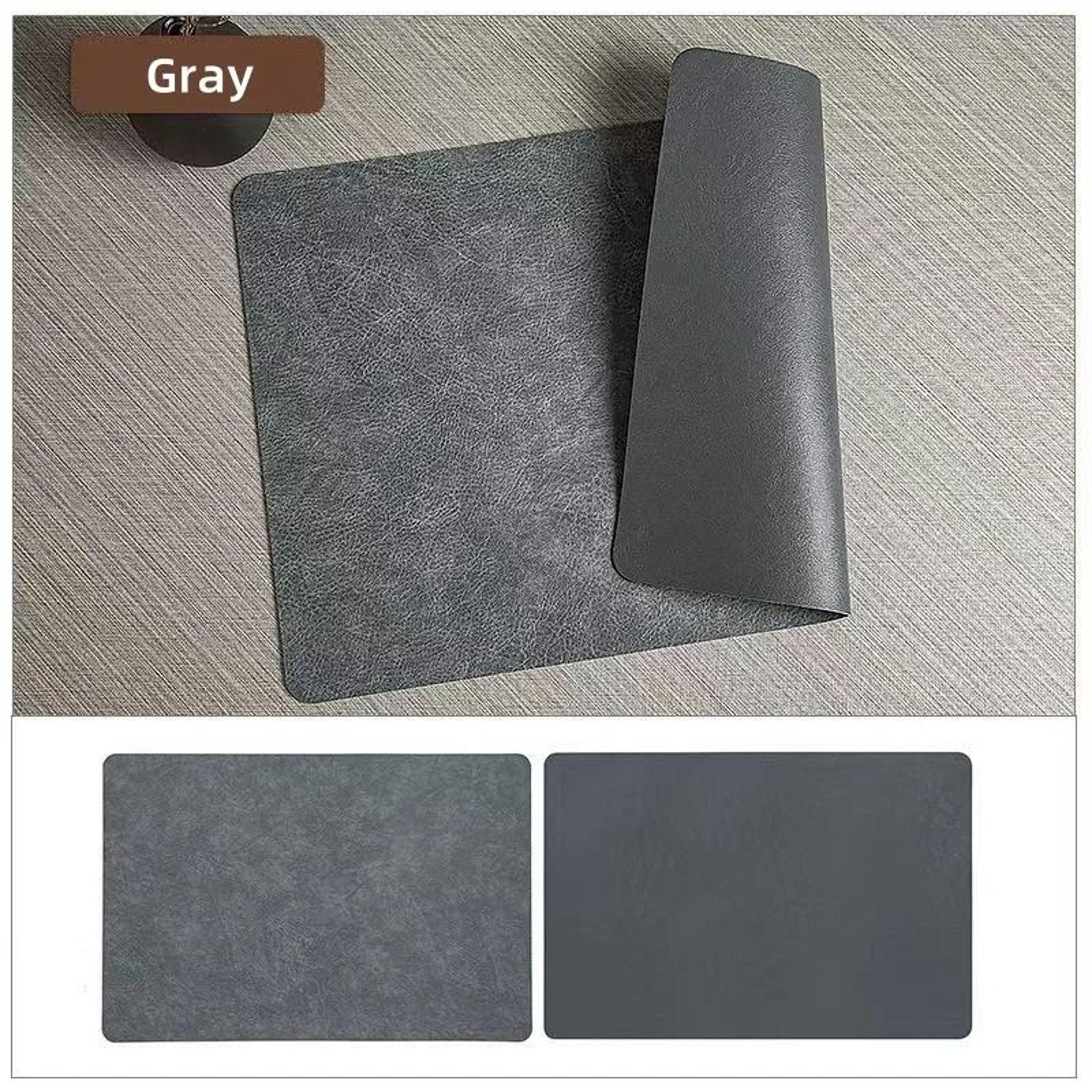 Professional Reversible PU Leather Waterproof Placemat And HeatInsulated Table Protector 13