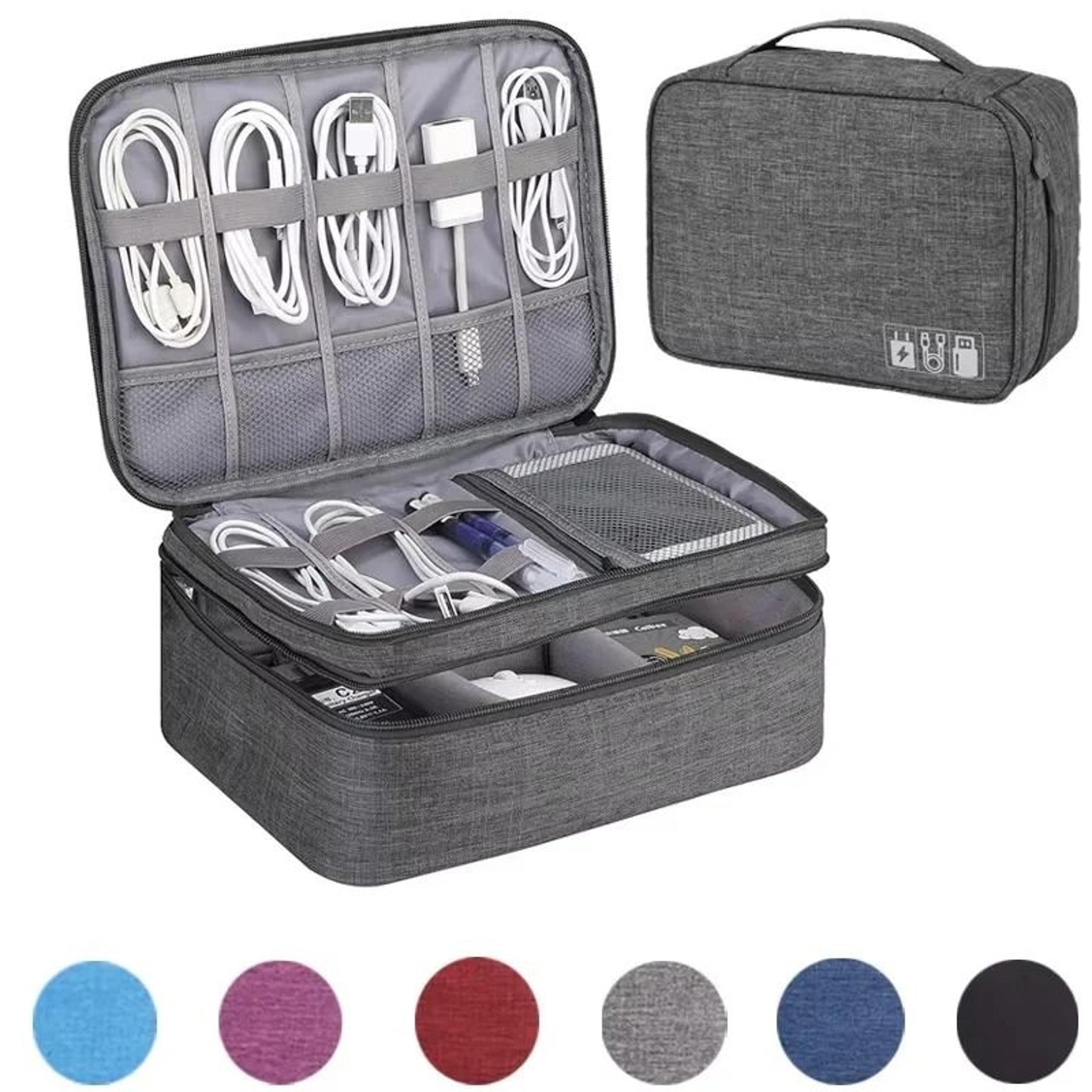 Professional Portable Waterproof Digital Organizer And Travel Cable Management Bag 0