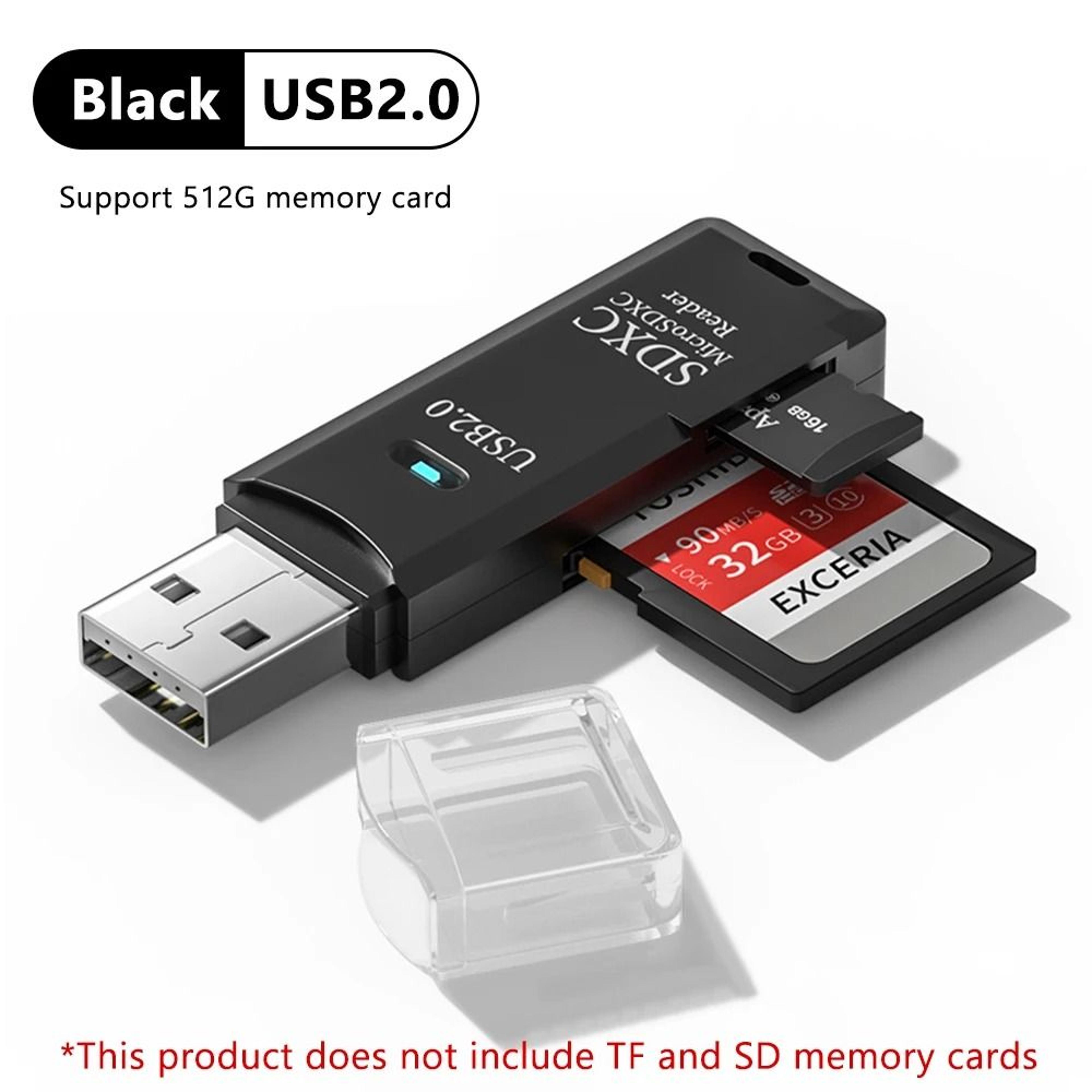 Professional High Speed USB 30 2In1 Memory Card Reader And Dual Slot Flash Drive Adapter 7