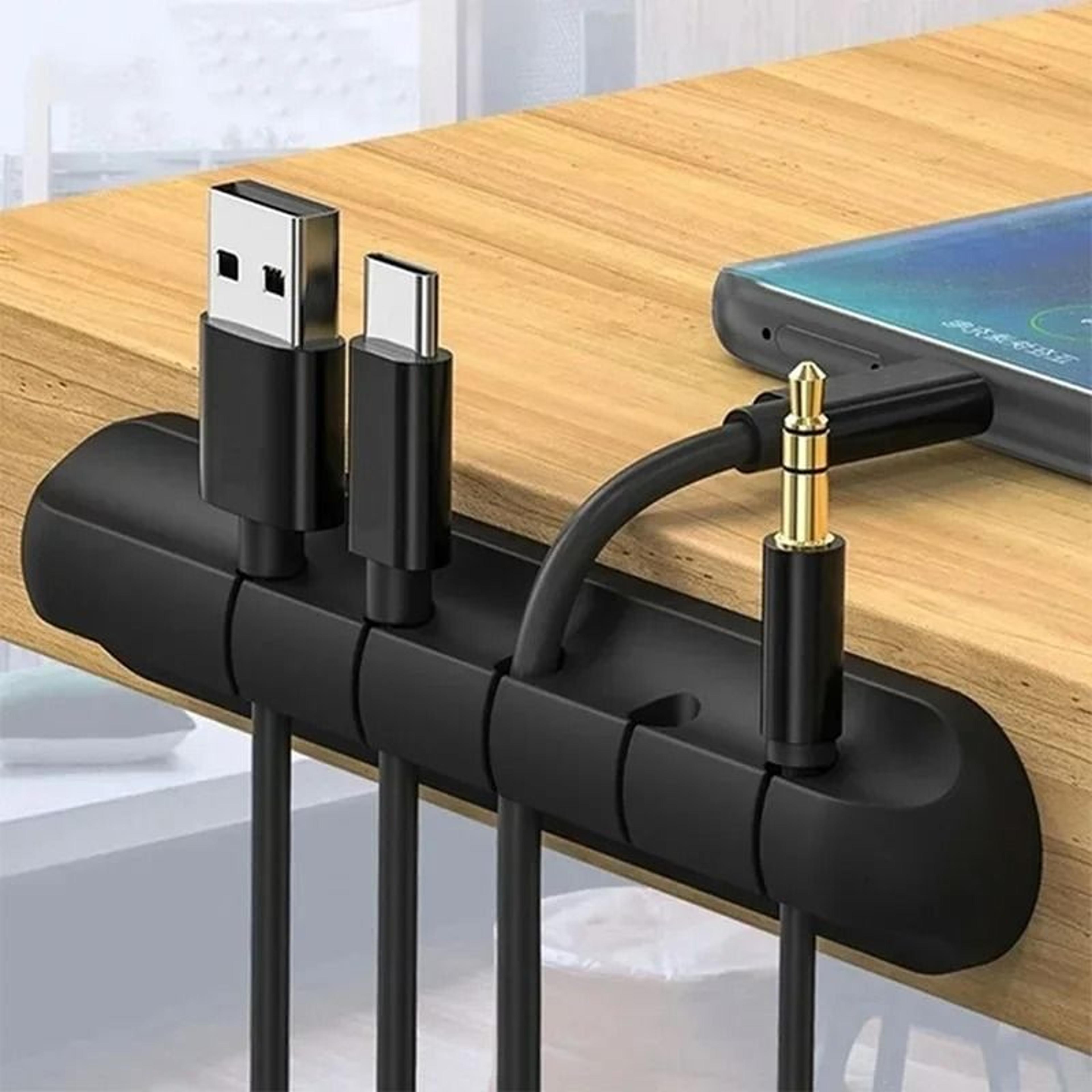 Professional High Bond Silicone Cable Clips And Self Adhesive Desktop Tidy Wire Organizer 1