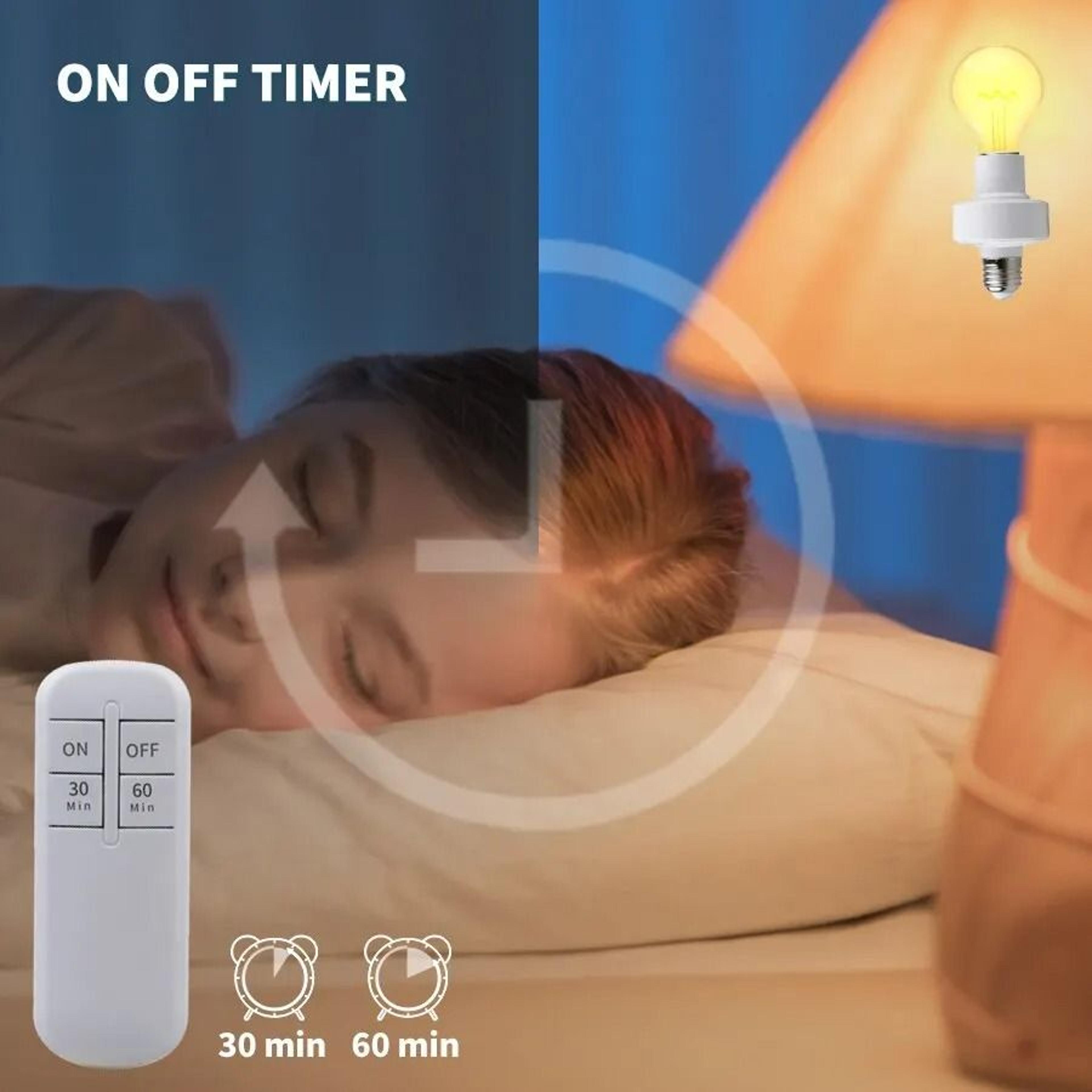 Professional High Performance E27 Smart Timer Lamp Holder And Wireless Remote Control Lighting Syst 5