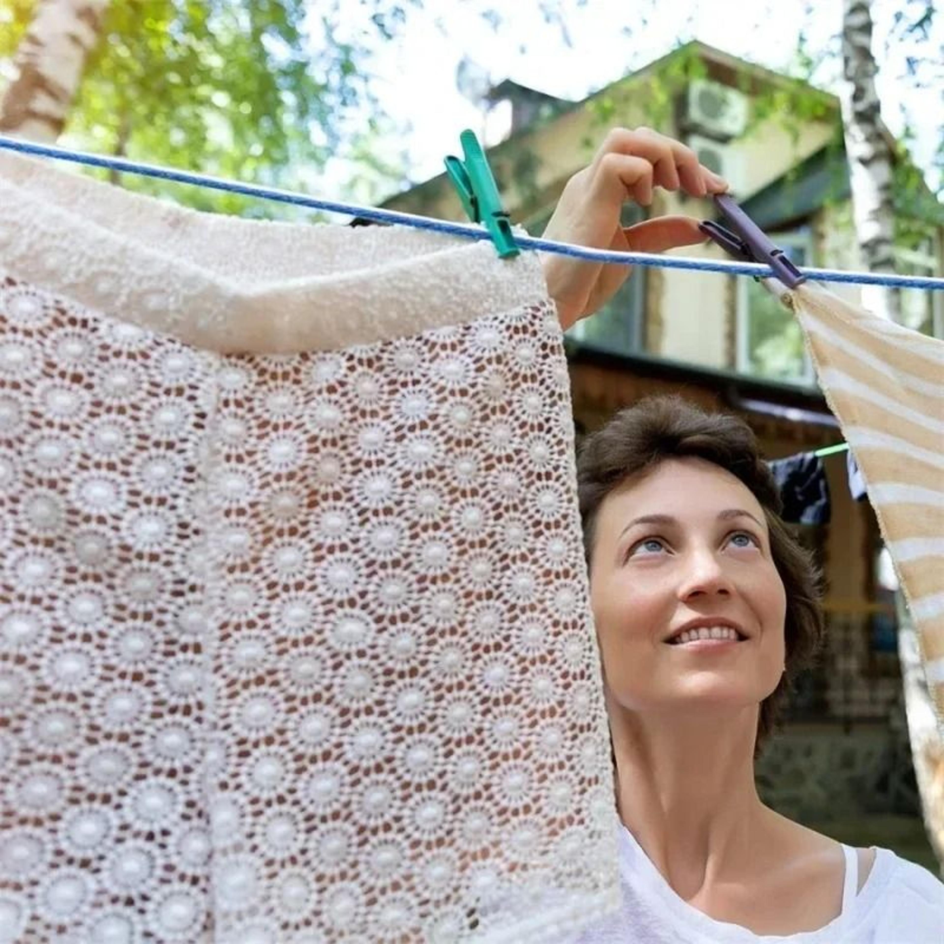 High Tensile Steel Core Clothing Drying Rope And 20 Meter Weatherproof PVC Garden Washing Line 3