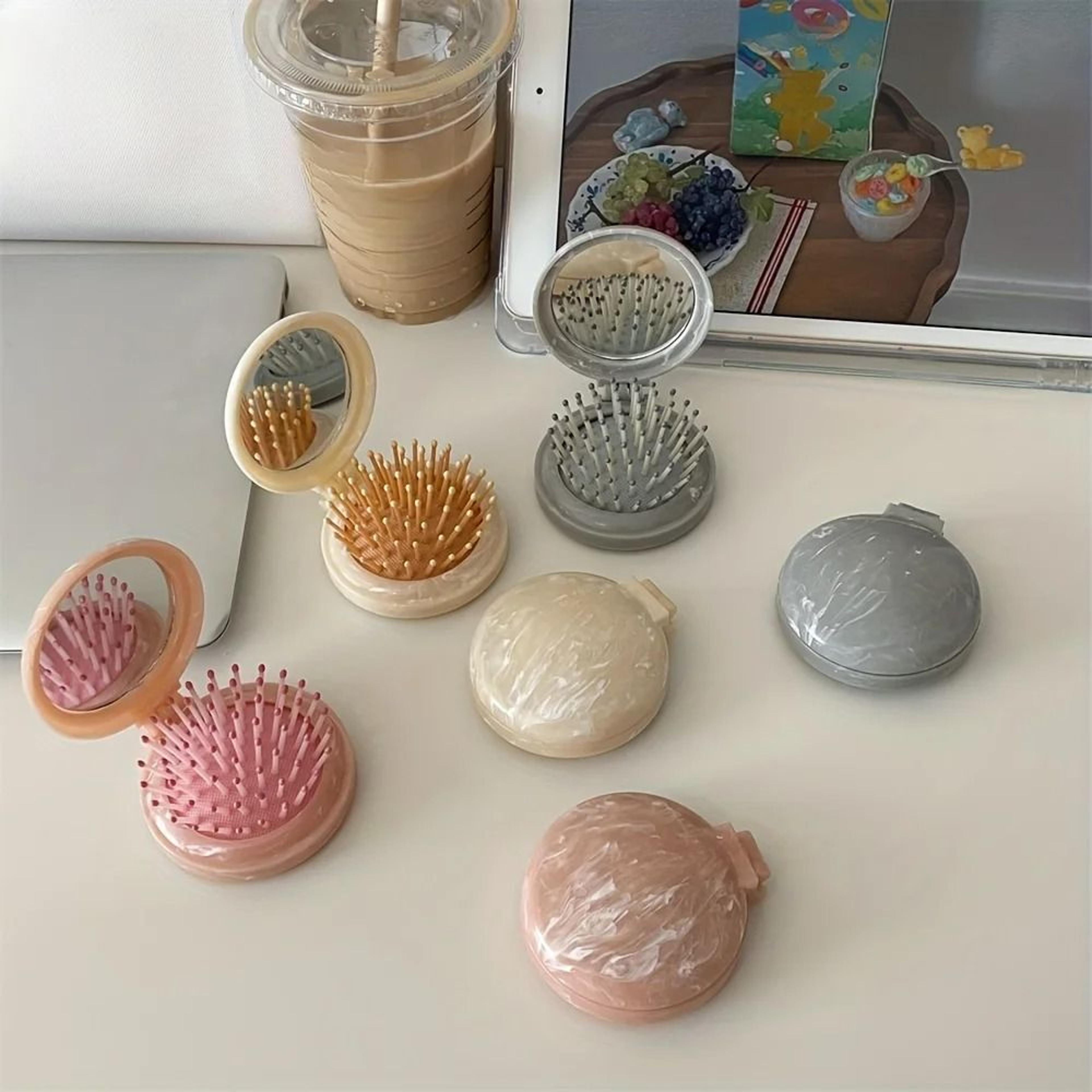 Professional High Stability Marble Patterned Air Cushion Hair Comb And Integrated Precision Travel  1