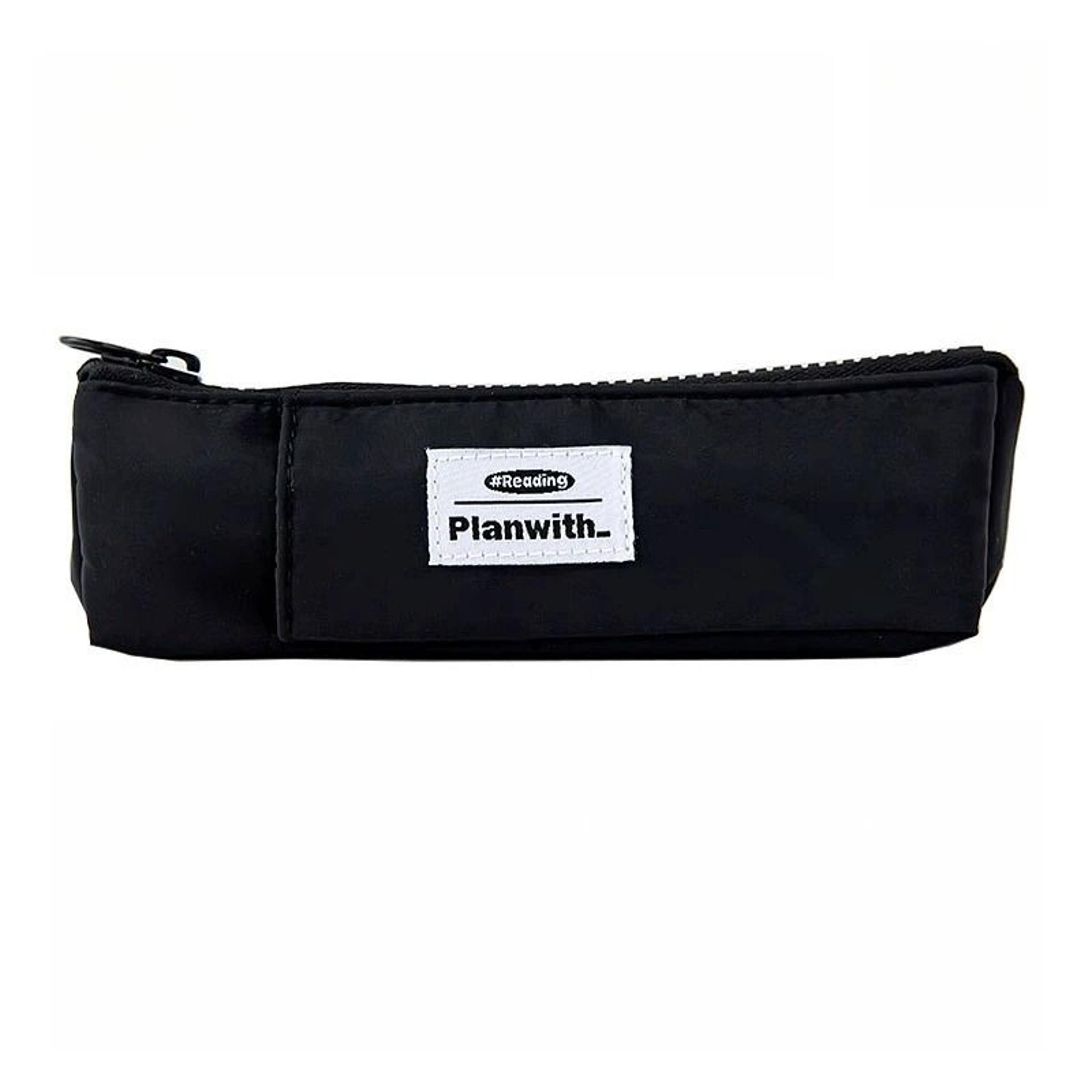 Slim Canvas Pencil Holder And Precision Notebook Interface With Adjustable Elastic Band 5