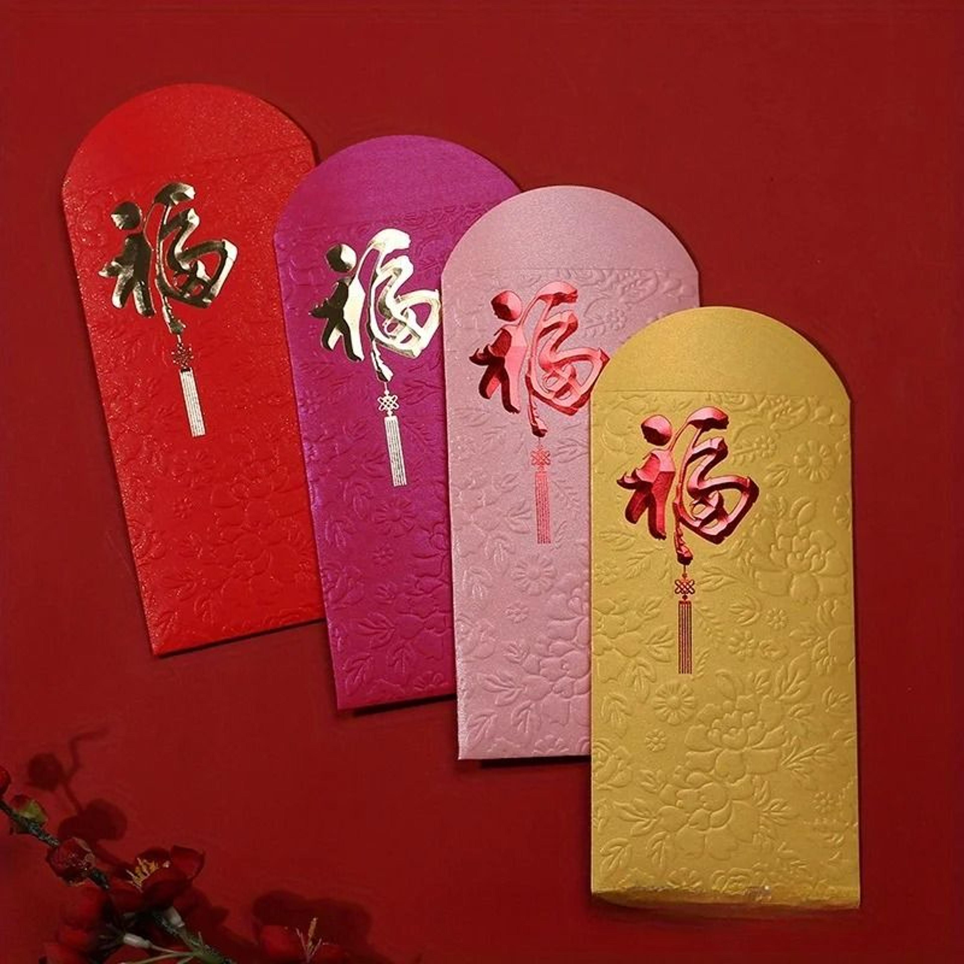40 Piece Lucky Red Envelopes And Precision Gold Foil Lunar Celebration Hardwar 0