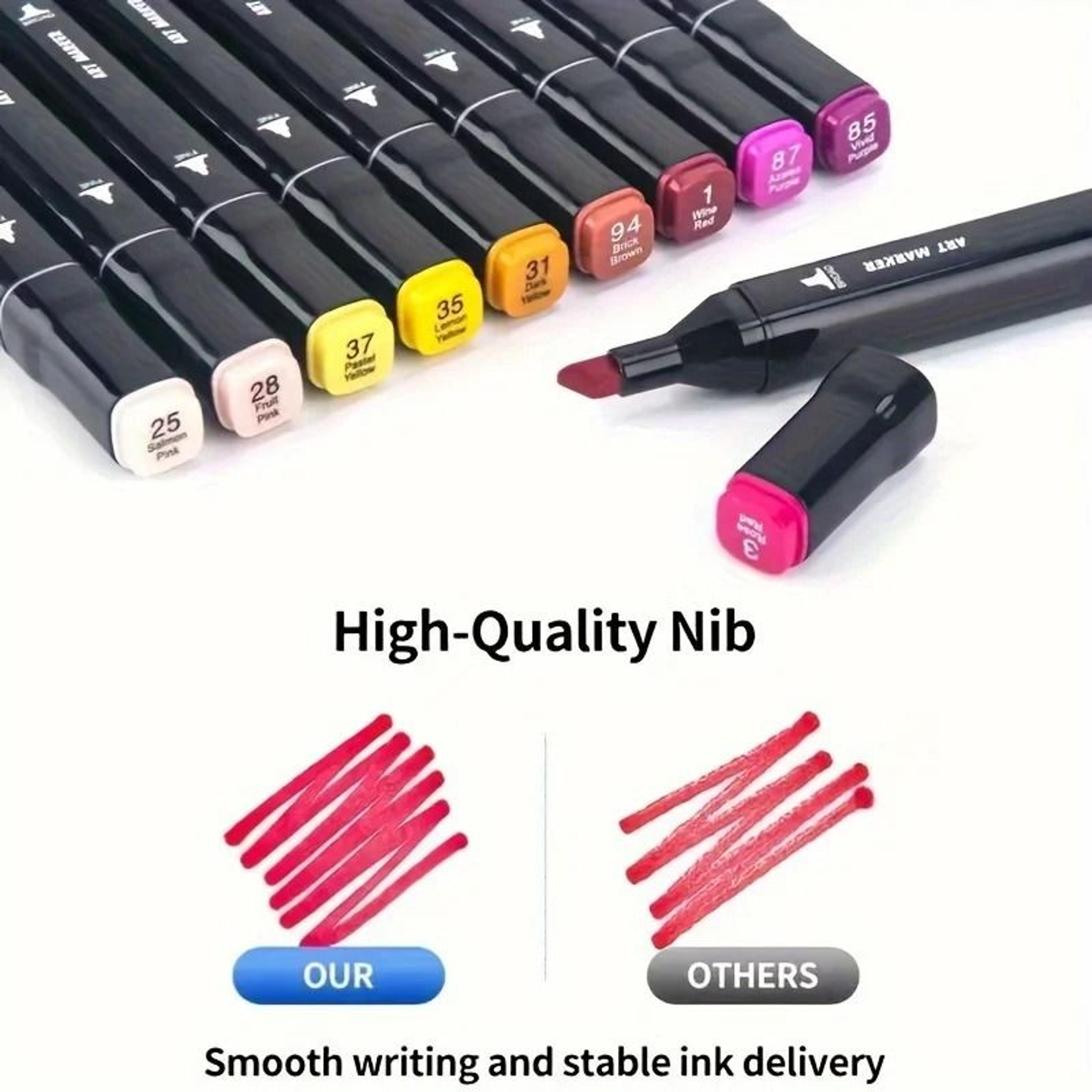 Professional Permanent Sketch Markers Dual Head Set 3