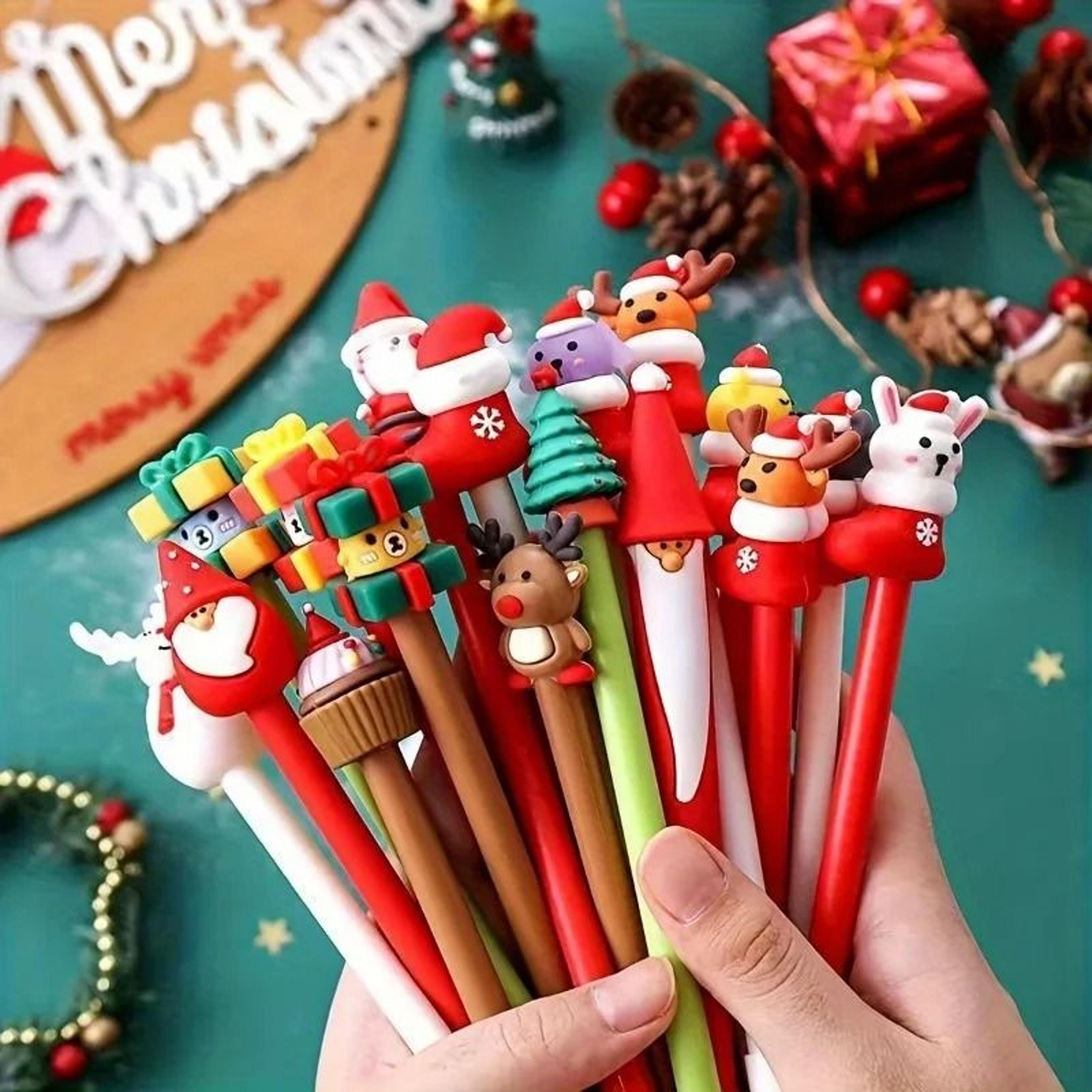 Festive Holiday Christmas Ballpoint Pen Set 7