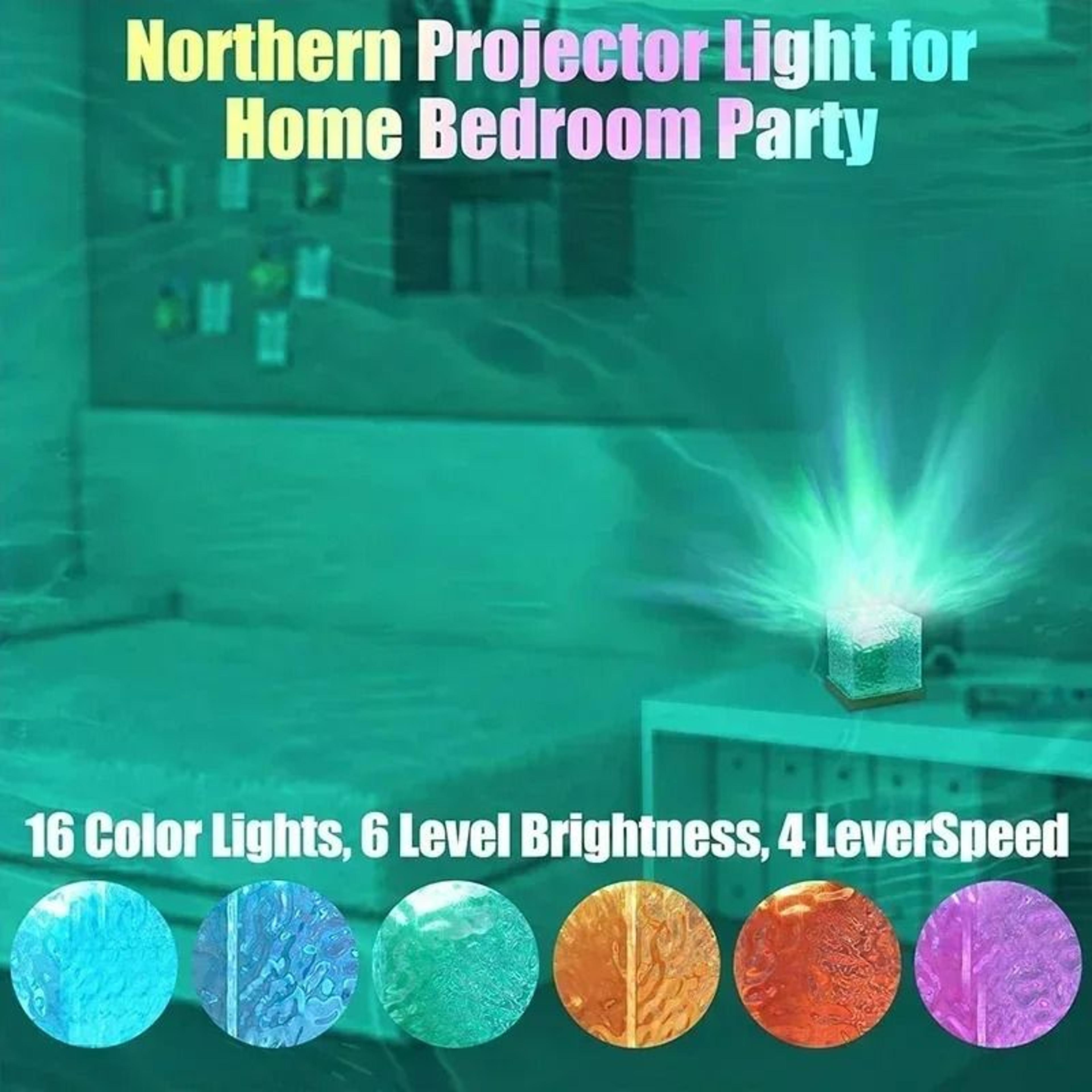 Ocean Wave Projector Light  Midnight Aura Aurora Glow Lamp 4