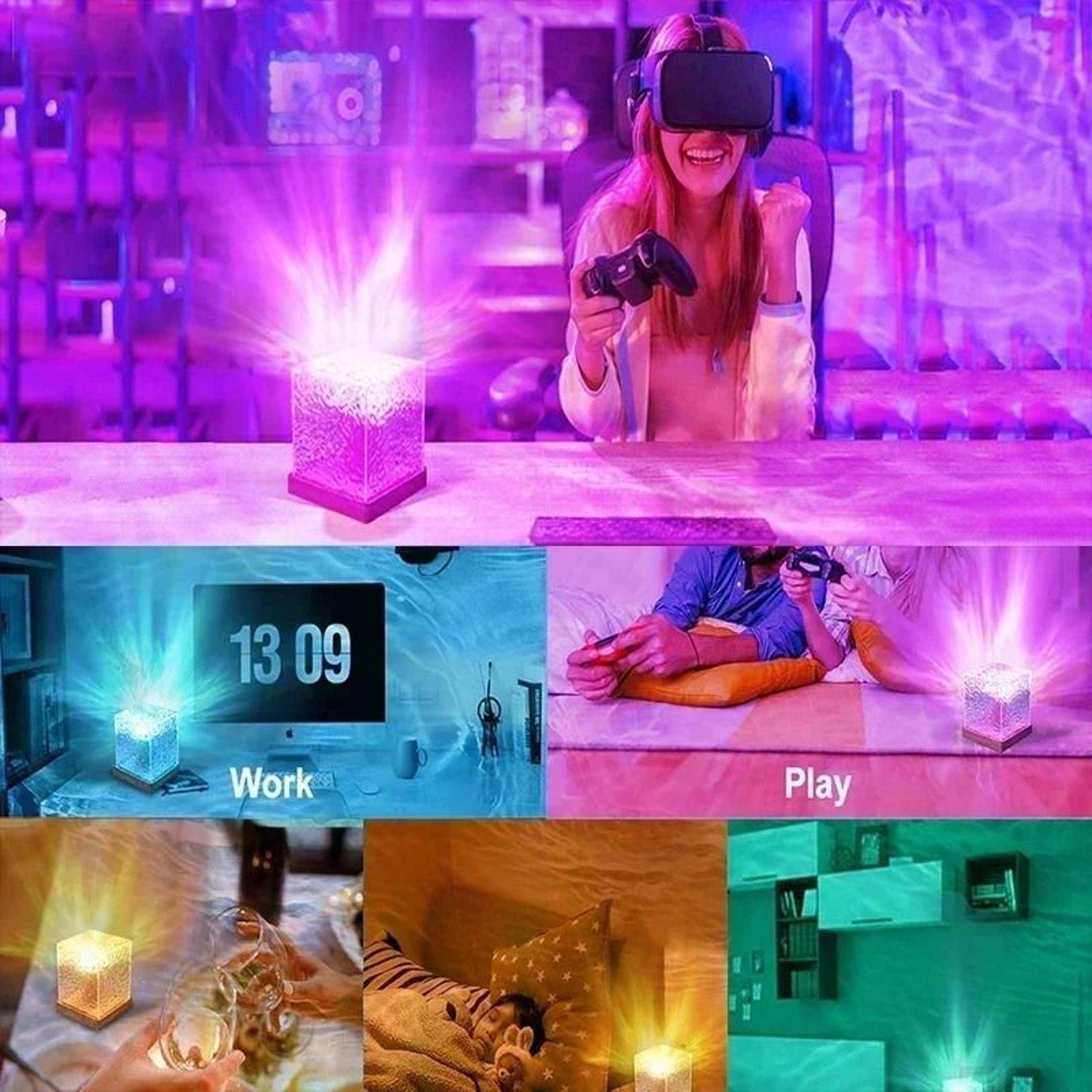 Ocean Wave Projector Light  Midnight Aura Aurora Glow Lamp 5