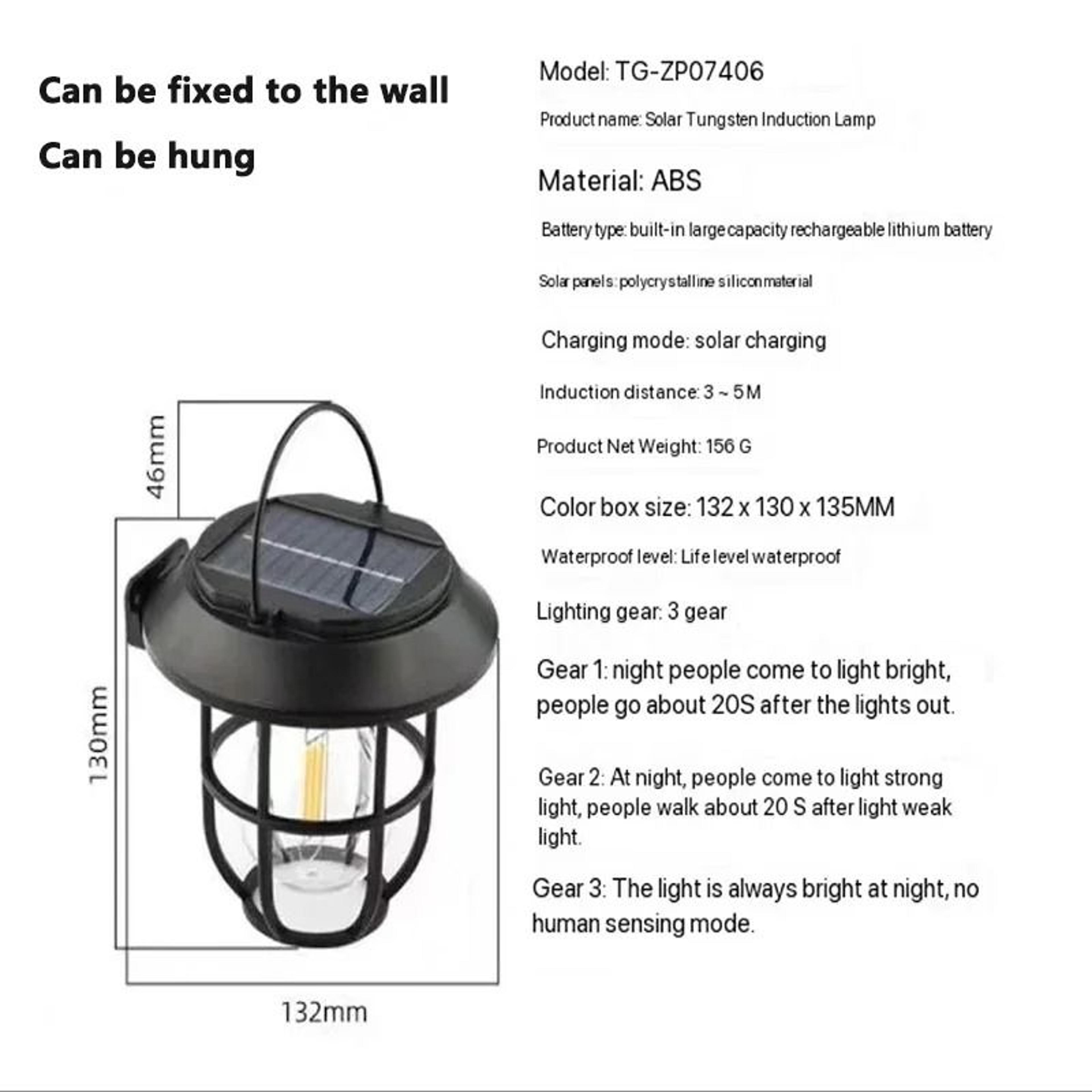 3IN1 Outdoor Solar Camping And Landscape Lamp 5