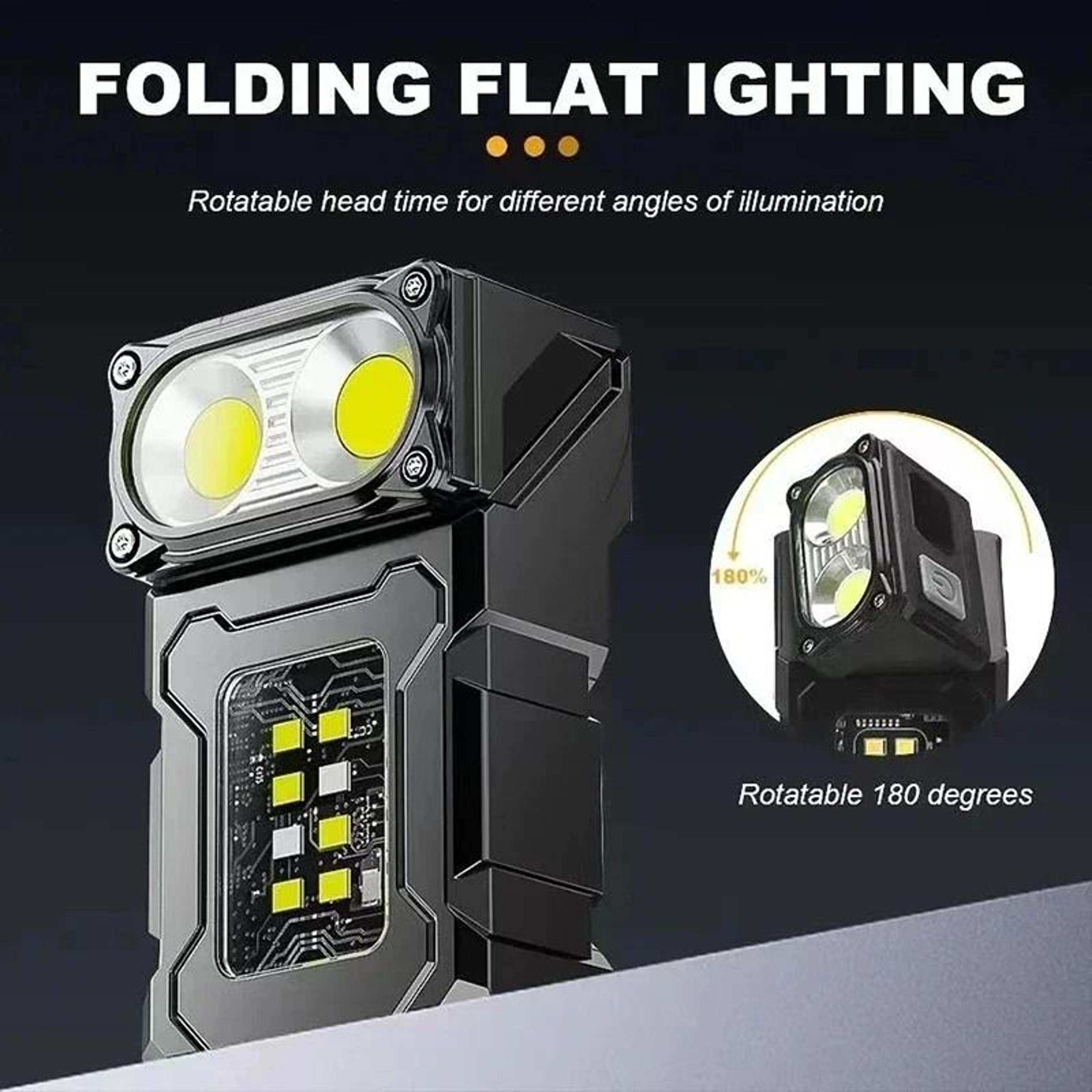 Multifunctional Mini Rechargeable LED Flashlight And Tail Magnet Work Light 5
