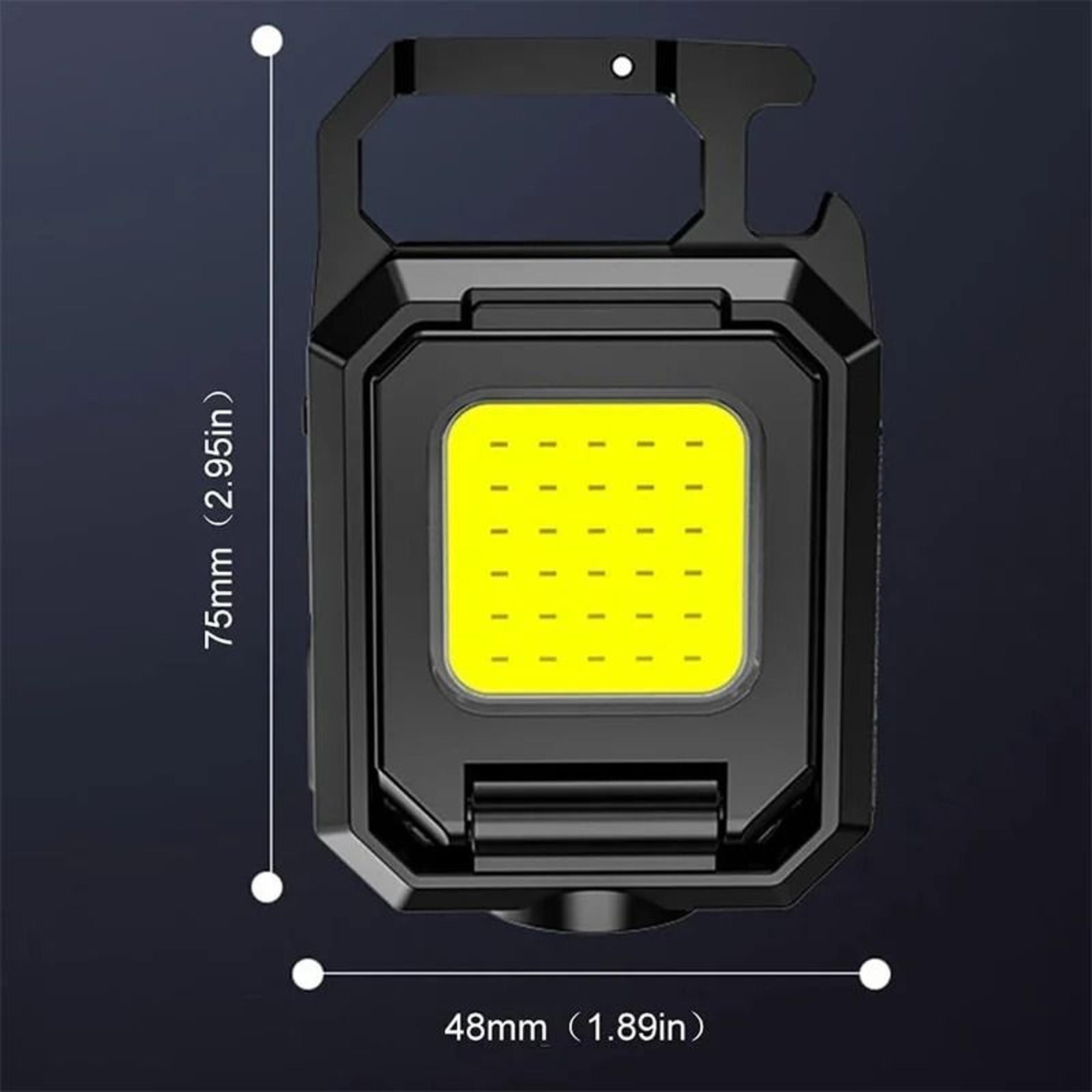 Portable Mini LED Torch And COB Keychain Work Light 2
