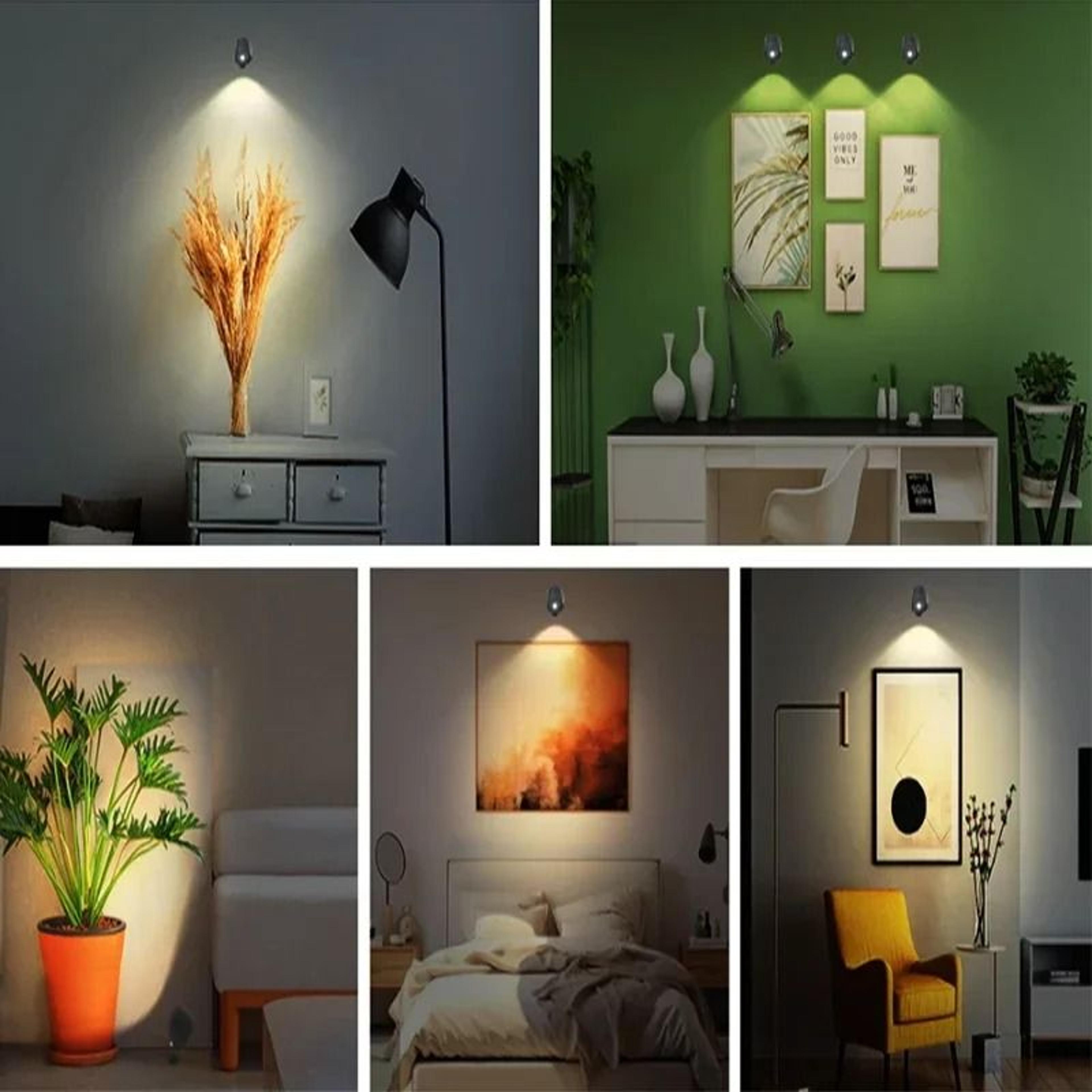 LED Smart Wall Lamp 360 Rotatable Magnetic Wireless Light 1