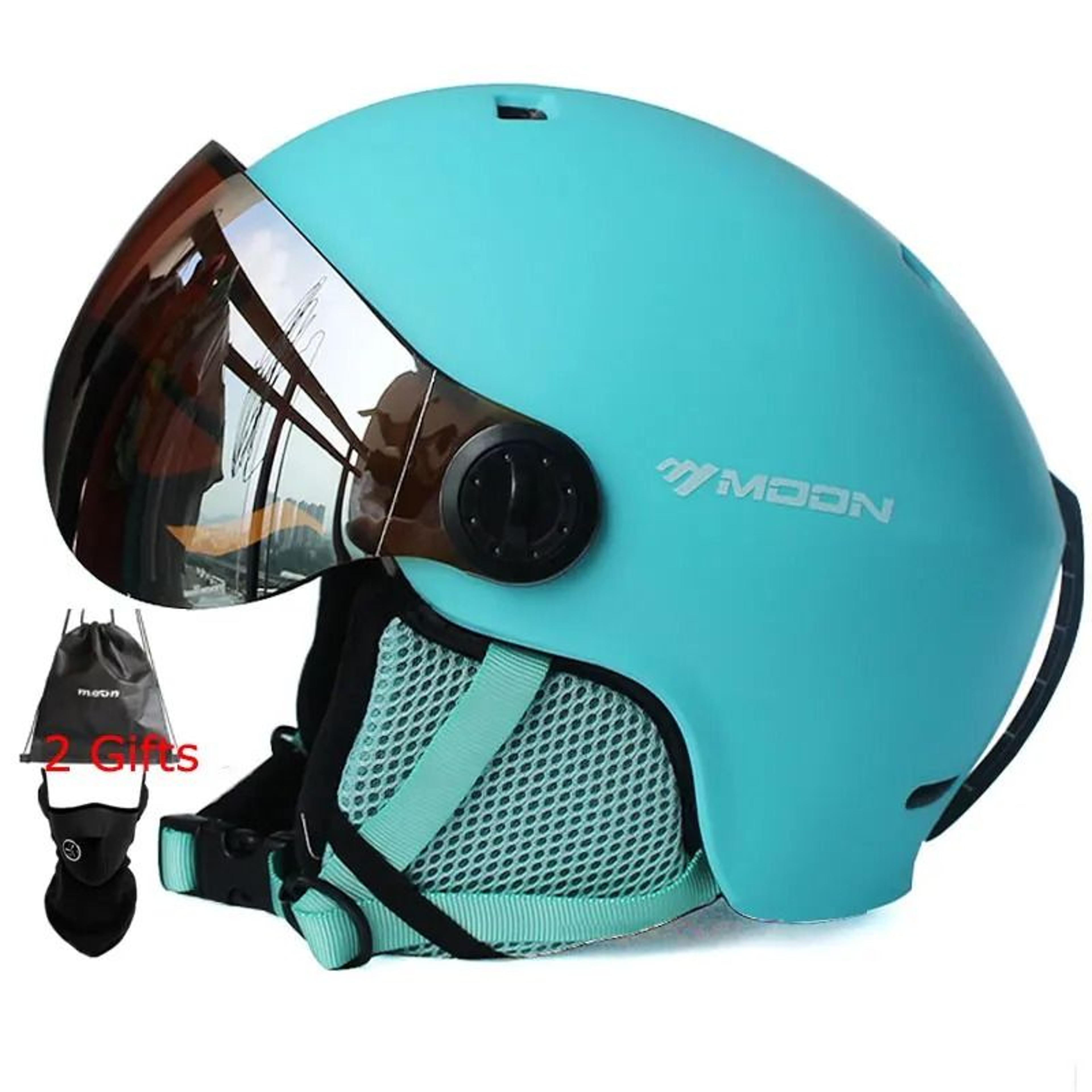 Integrally Molded PC EPS Goggles Ski Helmet 7