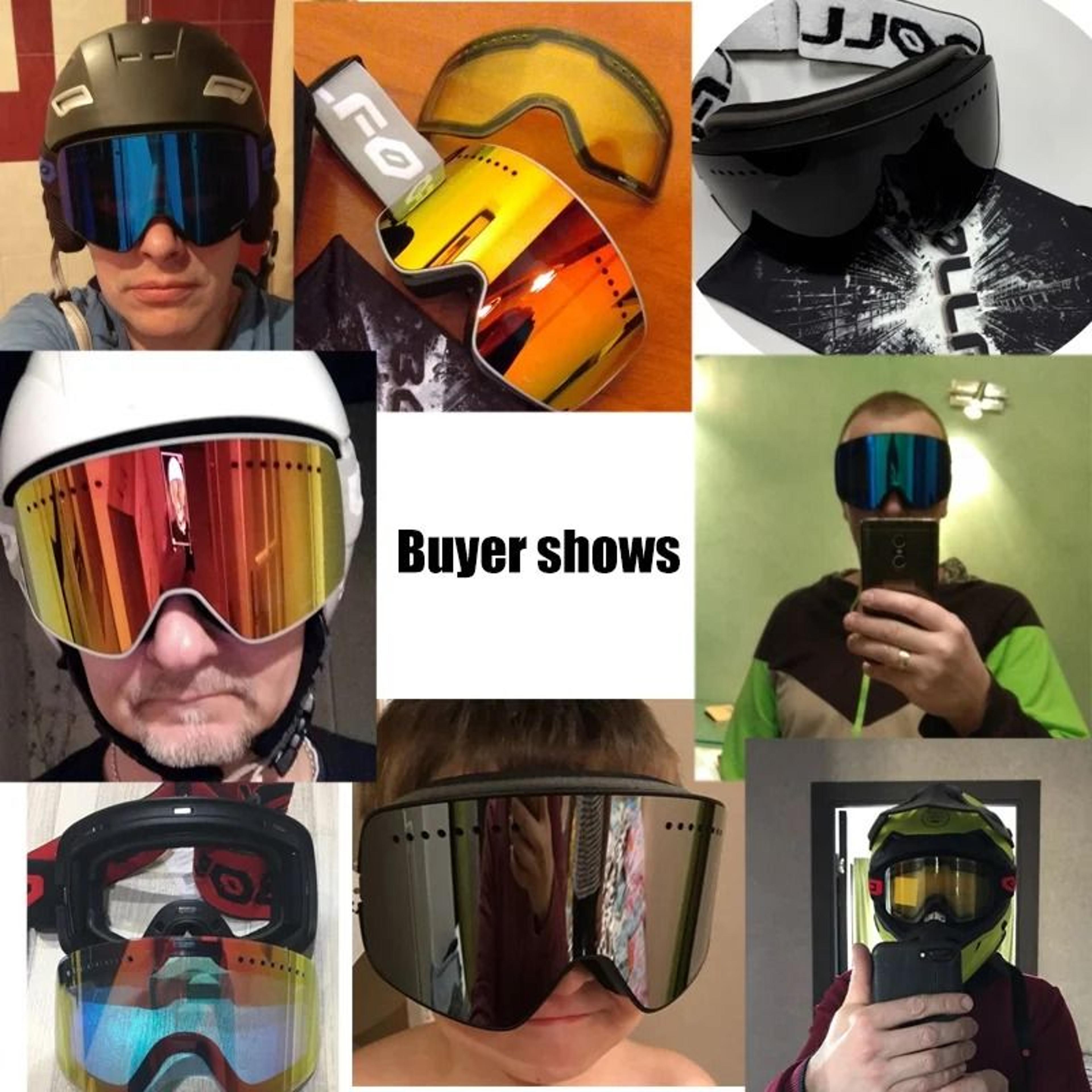 Magnetic Double Layer Polarized Ski Goggles With UV400 Protection 4
