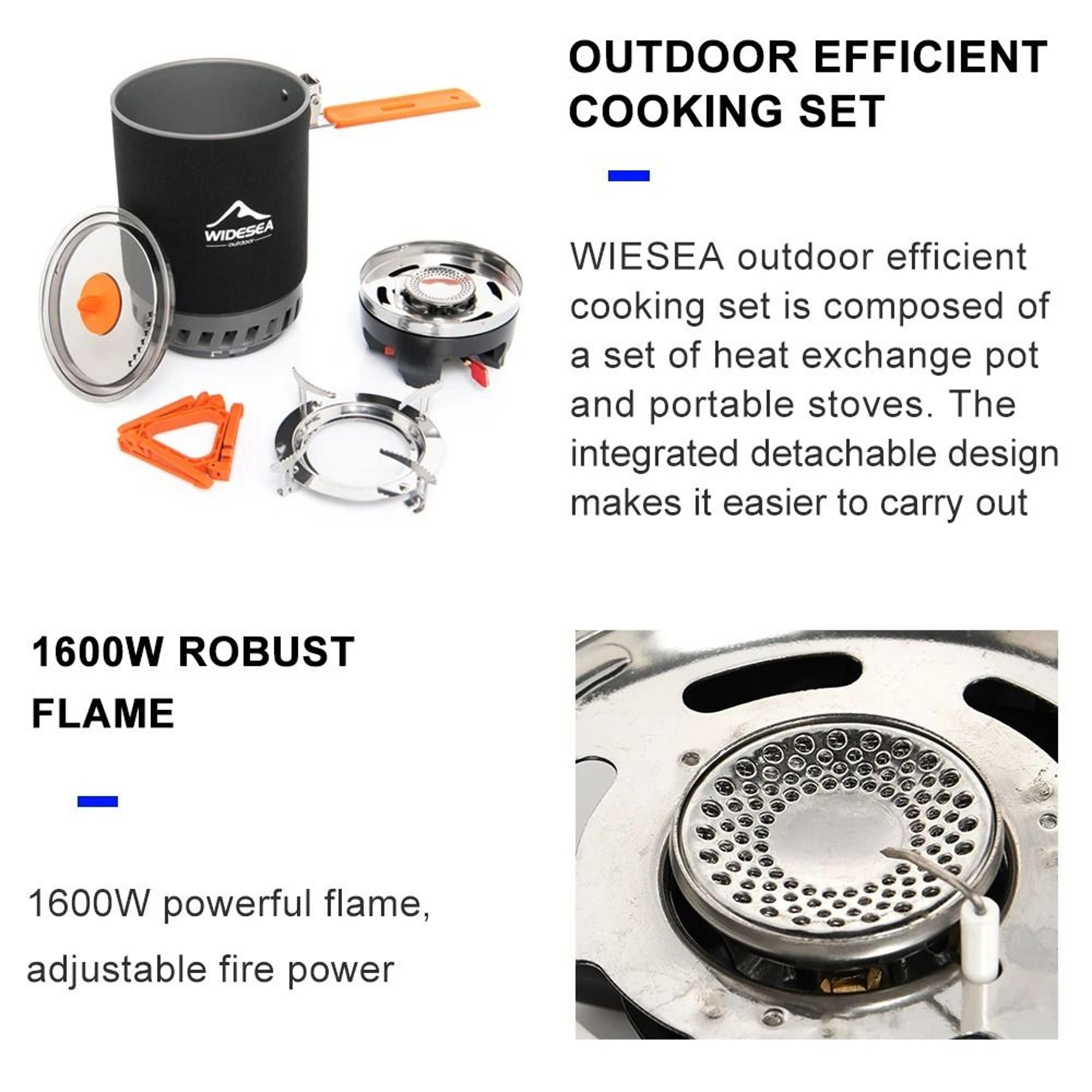 HighEfficiency Camping Cooking System With Integrated Heat Exchanger 4