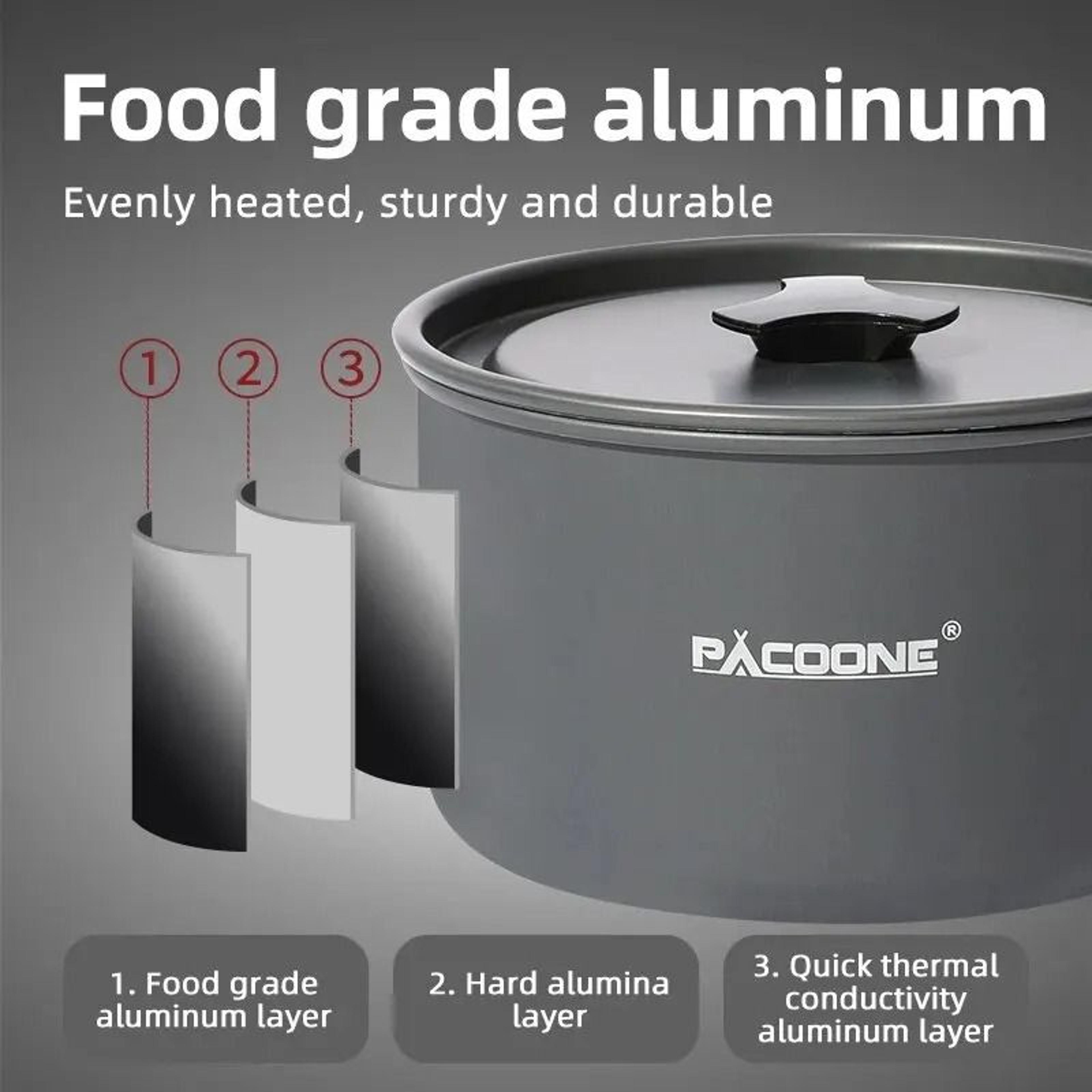 Portable Camping Cookware And Kettle Set 5