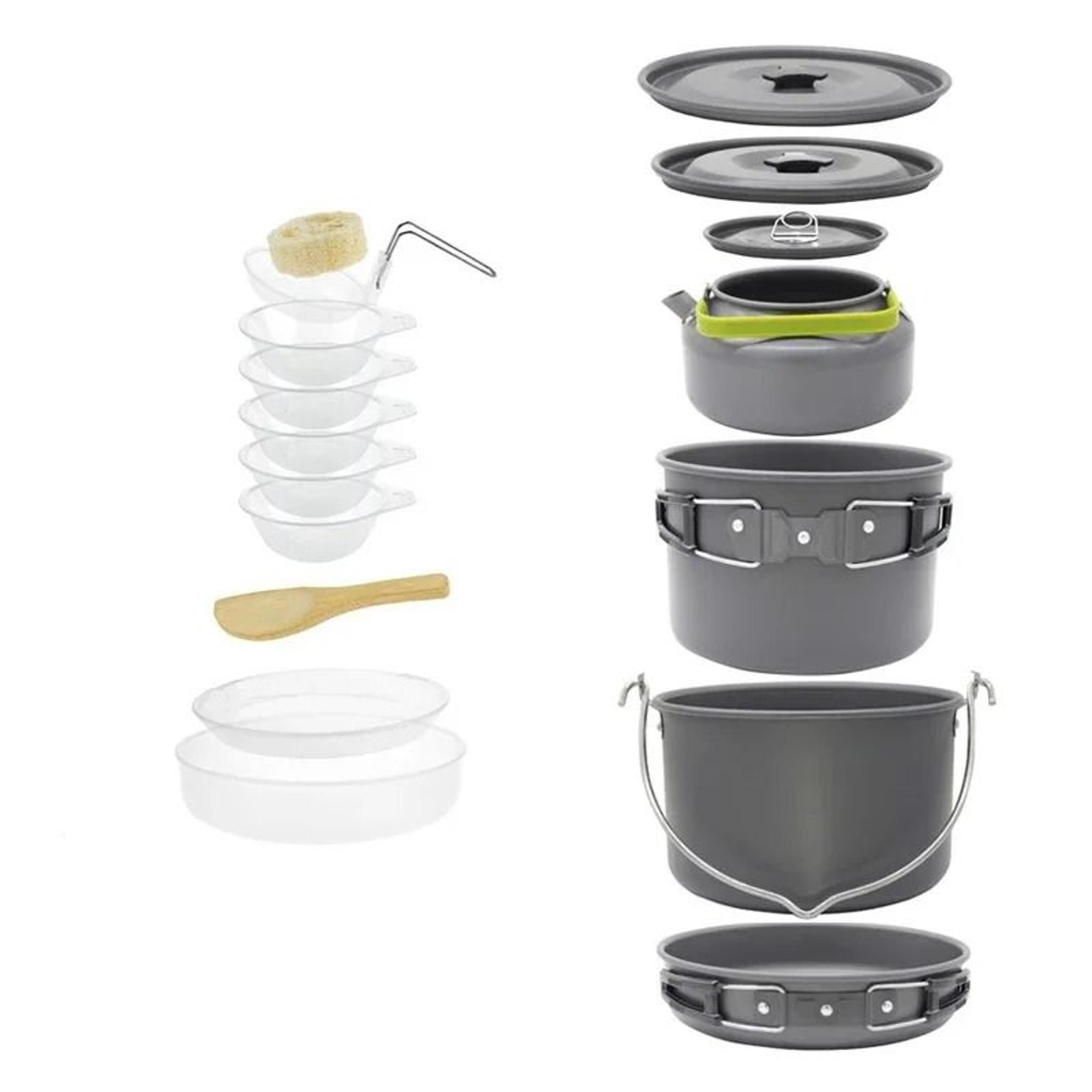 Professional Lightweight Camping Cookware Set For Groups 6